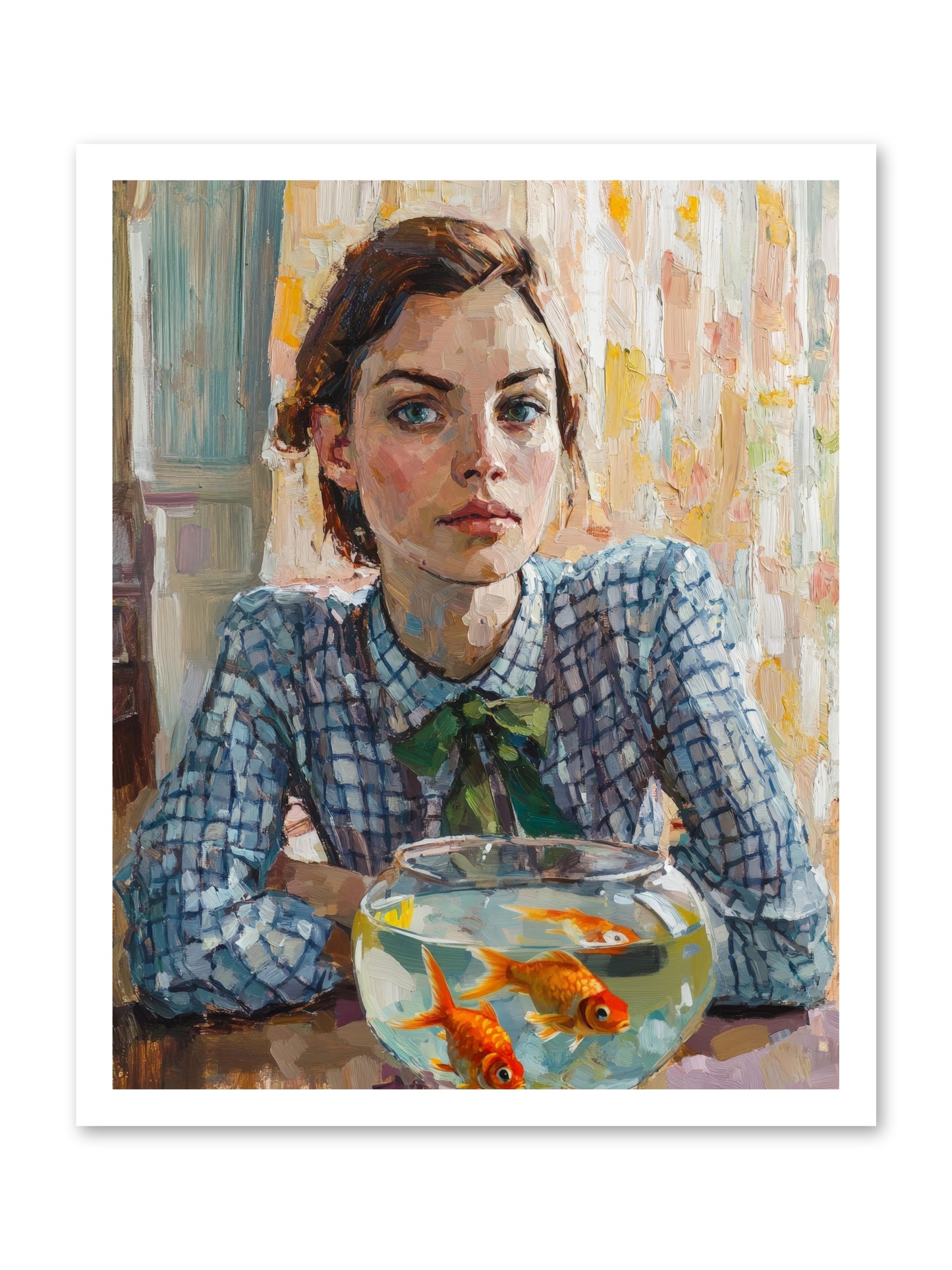 When Fish Wore Gold -- Loose Canvas Print 20x25