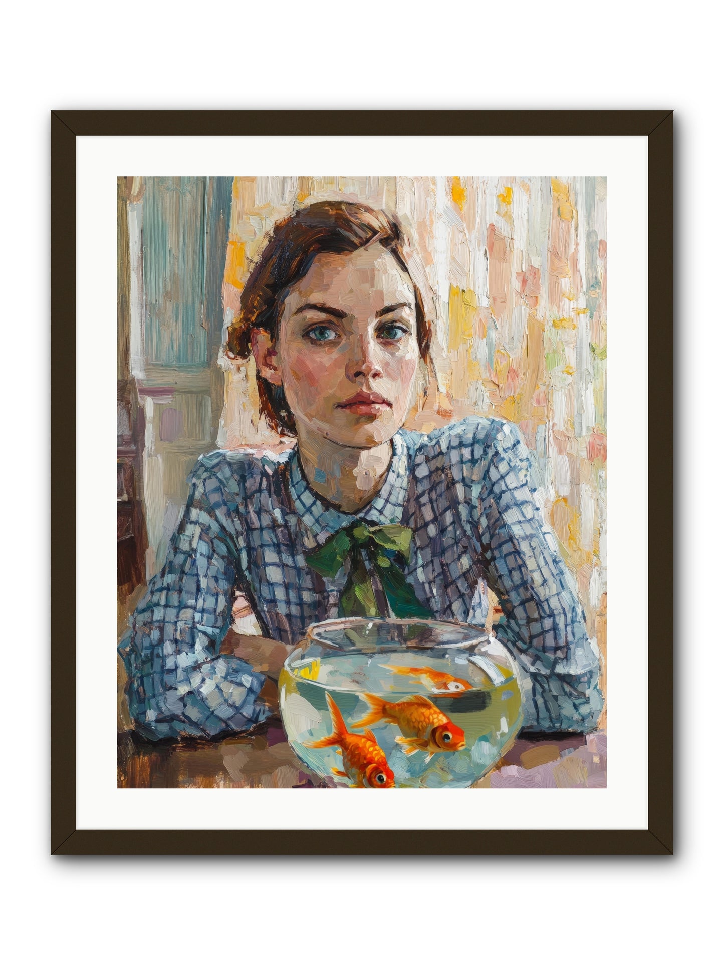 When Fish Wore Gold -- Framed Print - Black 24x30