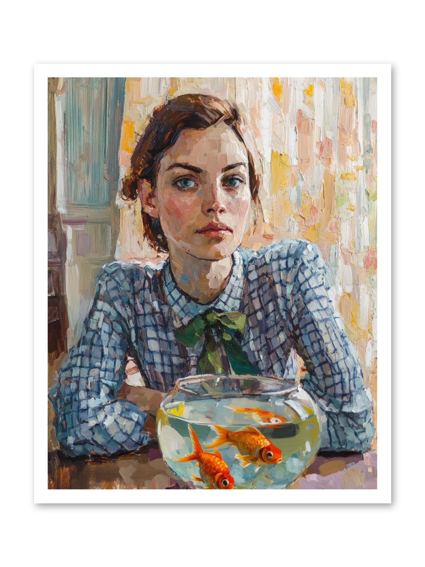When Fish Wore Gold -- Loose Canvas Print 24x30