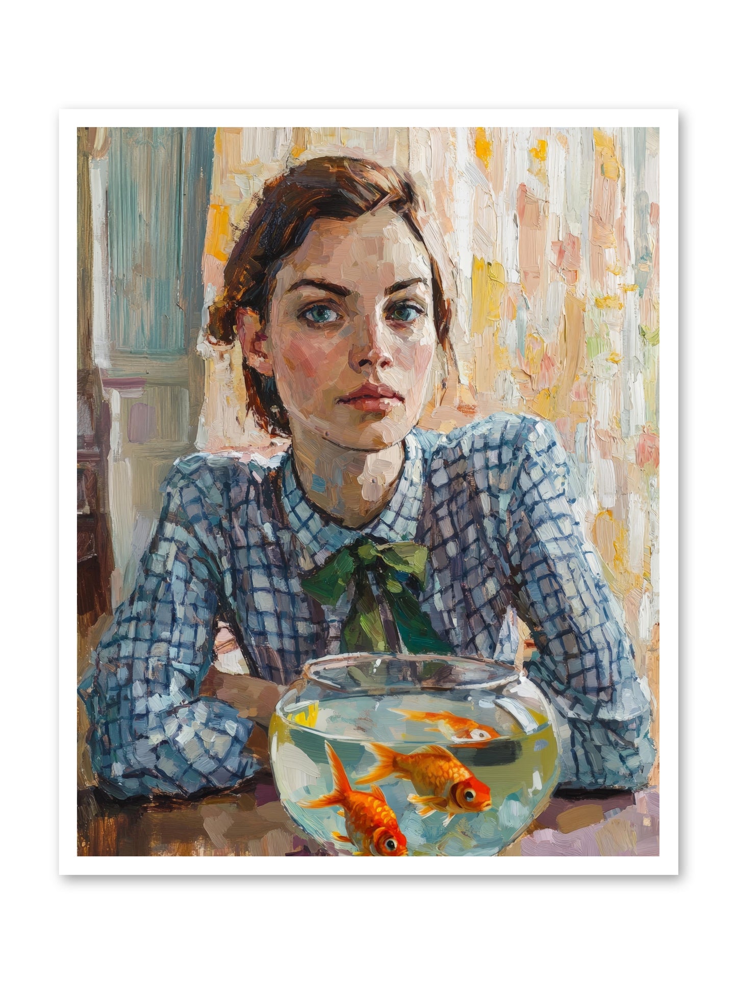 When Fish Wore Gold -- Loose Canvas Print 32x40