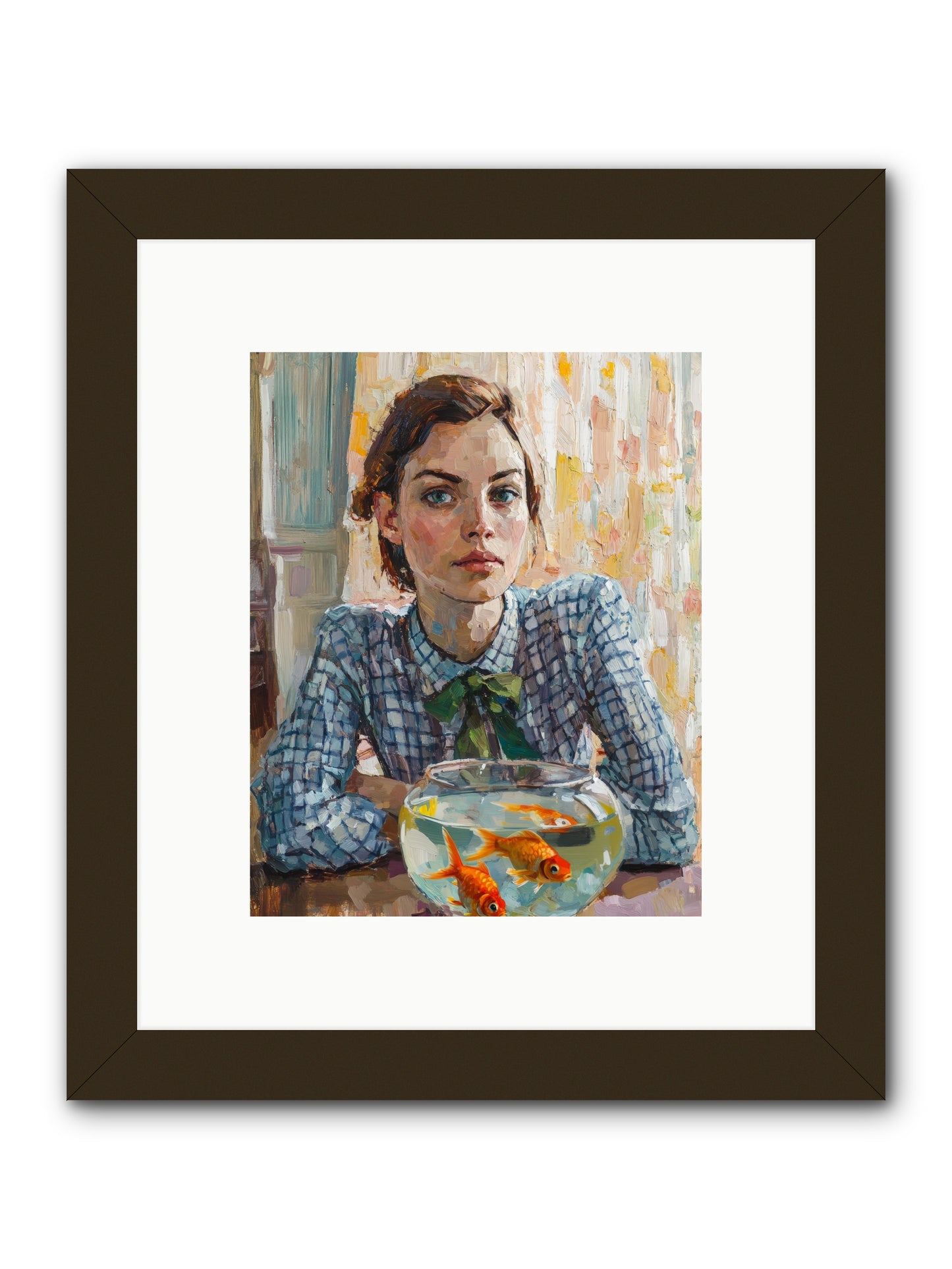 When Fish Wore Gold -- Framed Print - Black 8x10