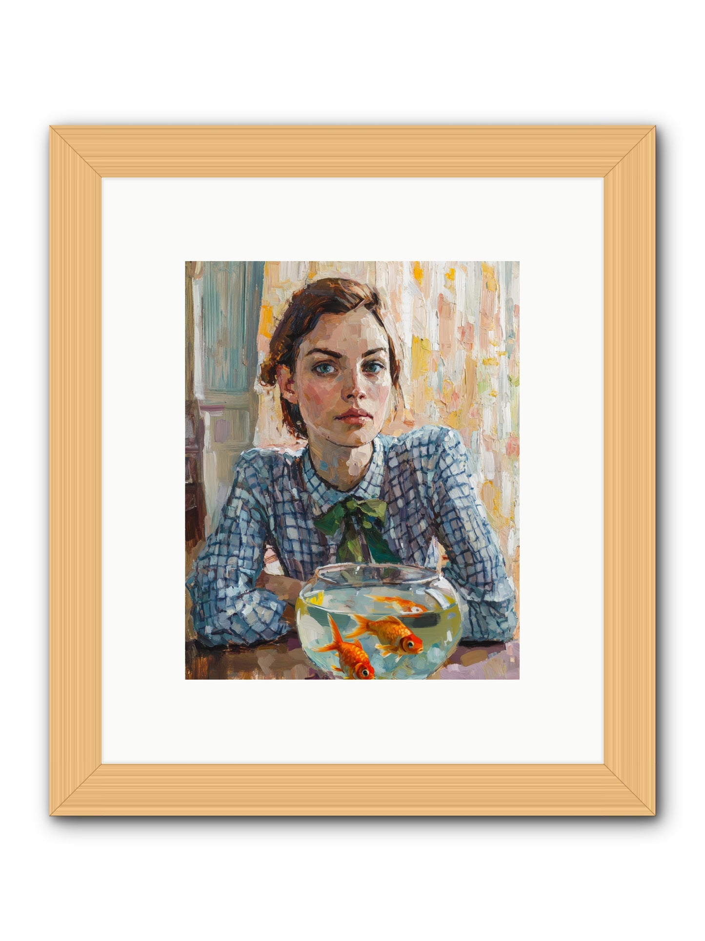 When Fish Wore Gold -- Framed Print - Natural 8x10