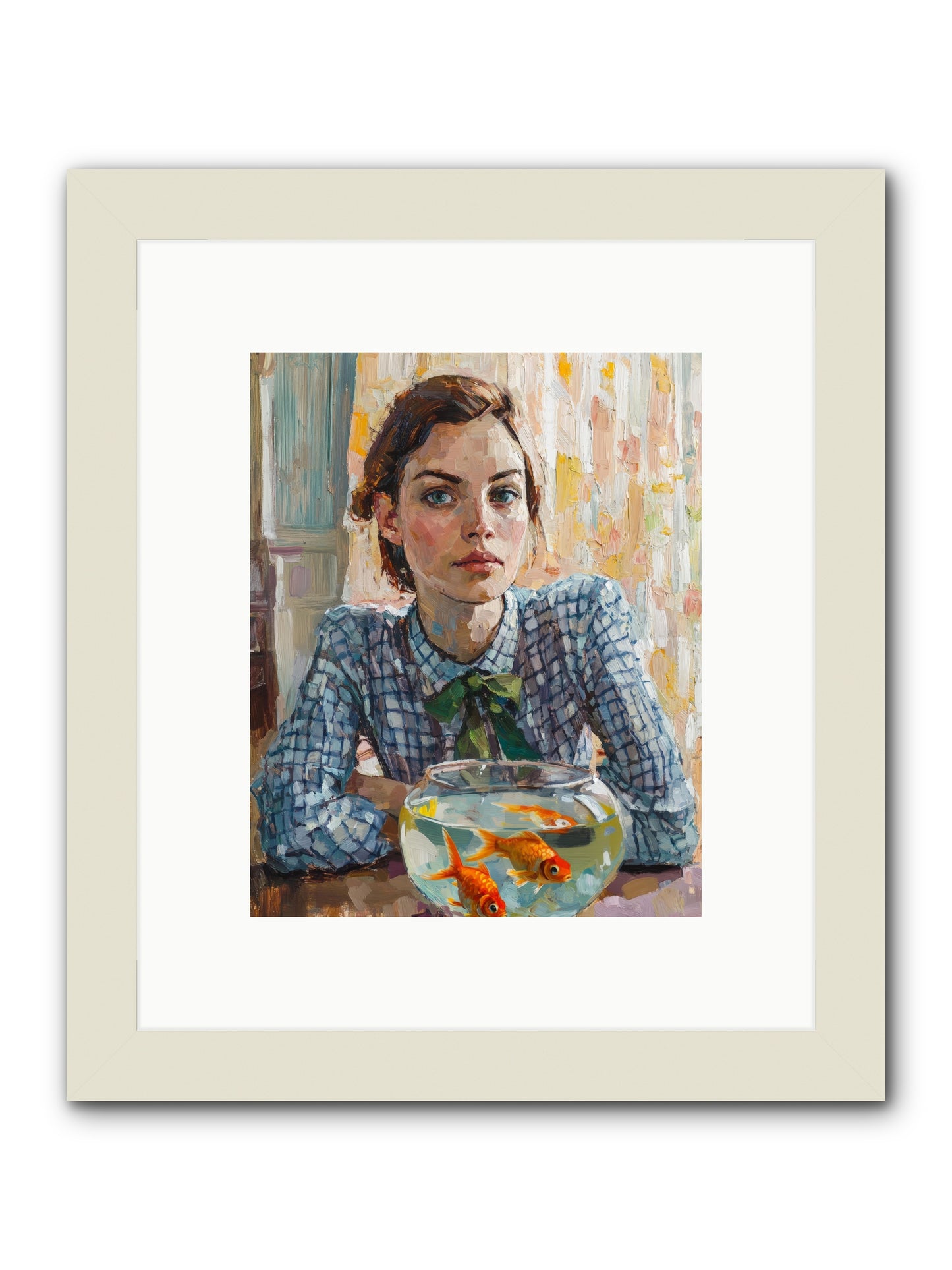 When Fish Wore Gold -- Framed Print - White 8x10