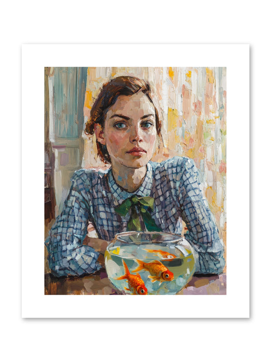 When Fish Wore Gold -- Paper Print 8x10