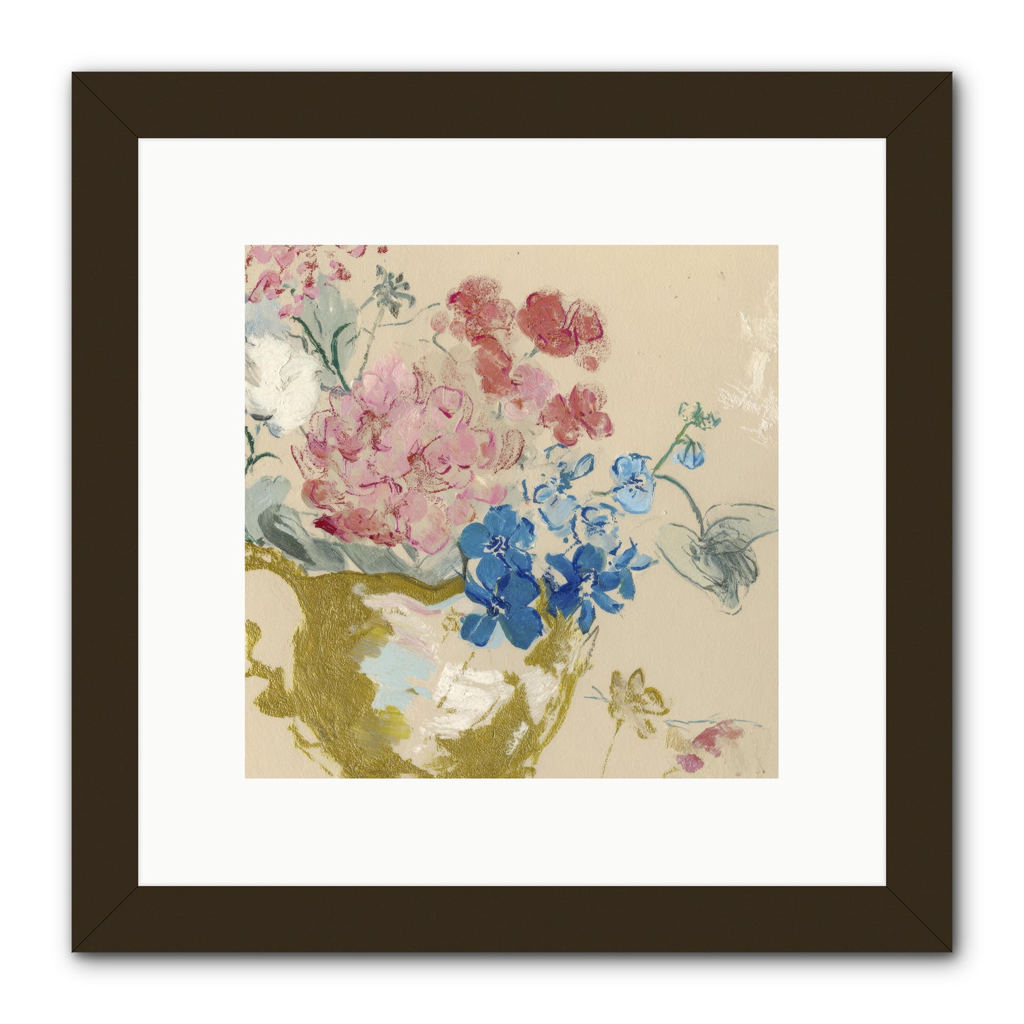 When Flora Told Her Story -- Framed Print - Black 10x10