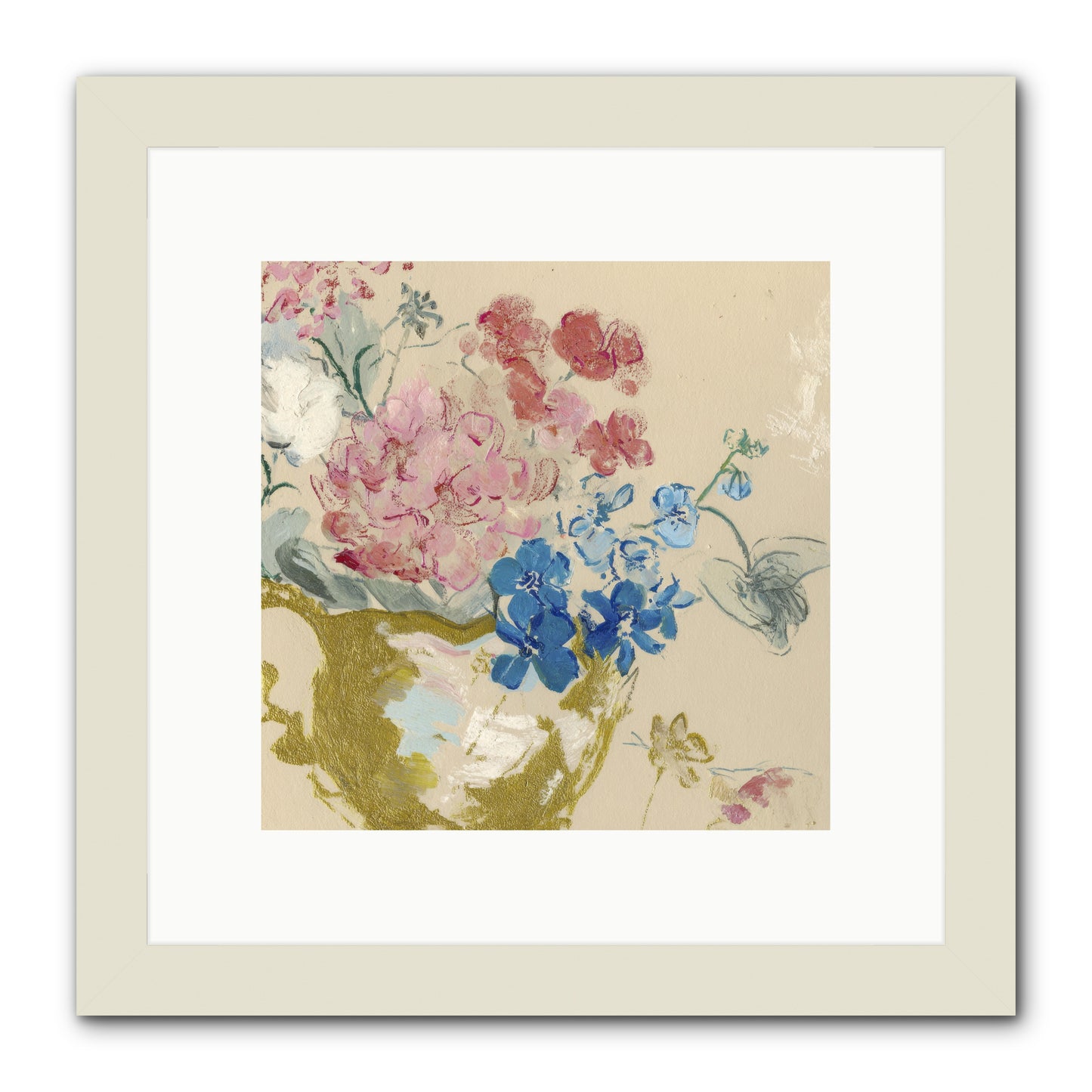 When Flora Told Her Story -- Framed Print - White 10x10