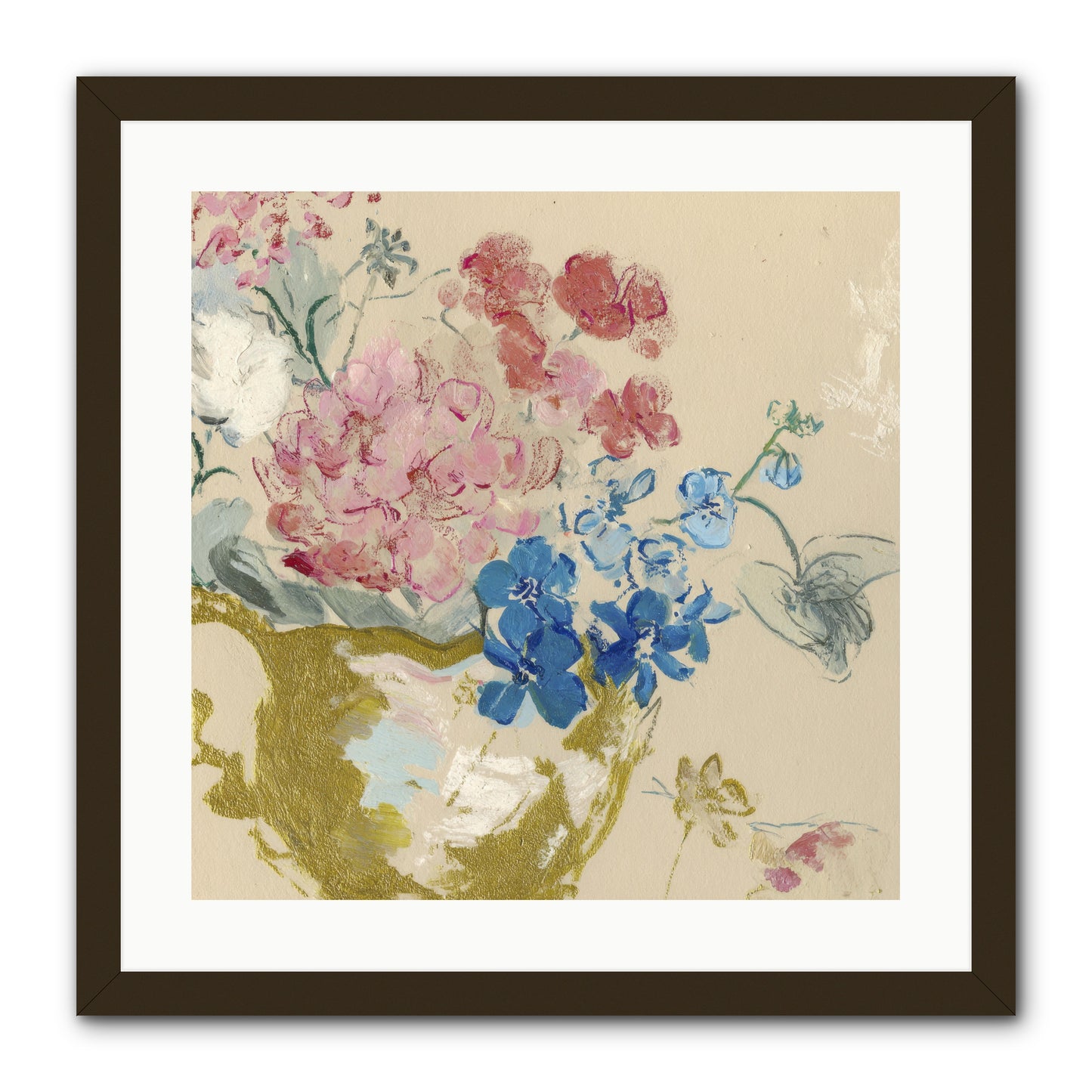 When Flora Told Her Story -- Framed Print - Black 20x20