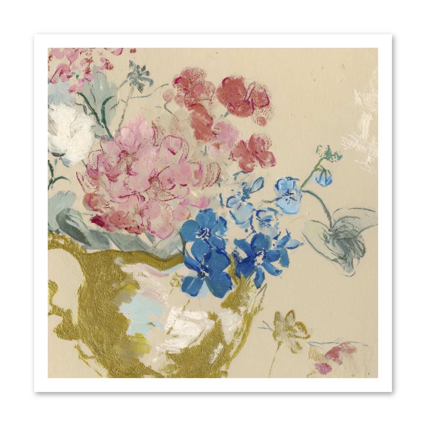 When Flora Told Her Story -- Loose Canvas Print 24x24
