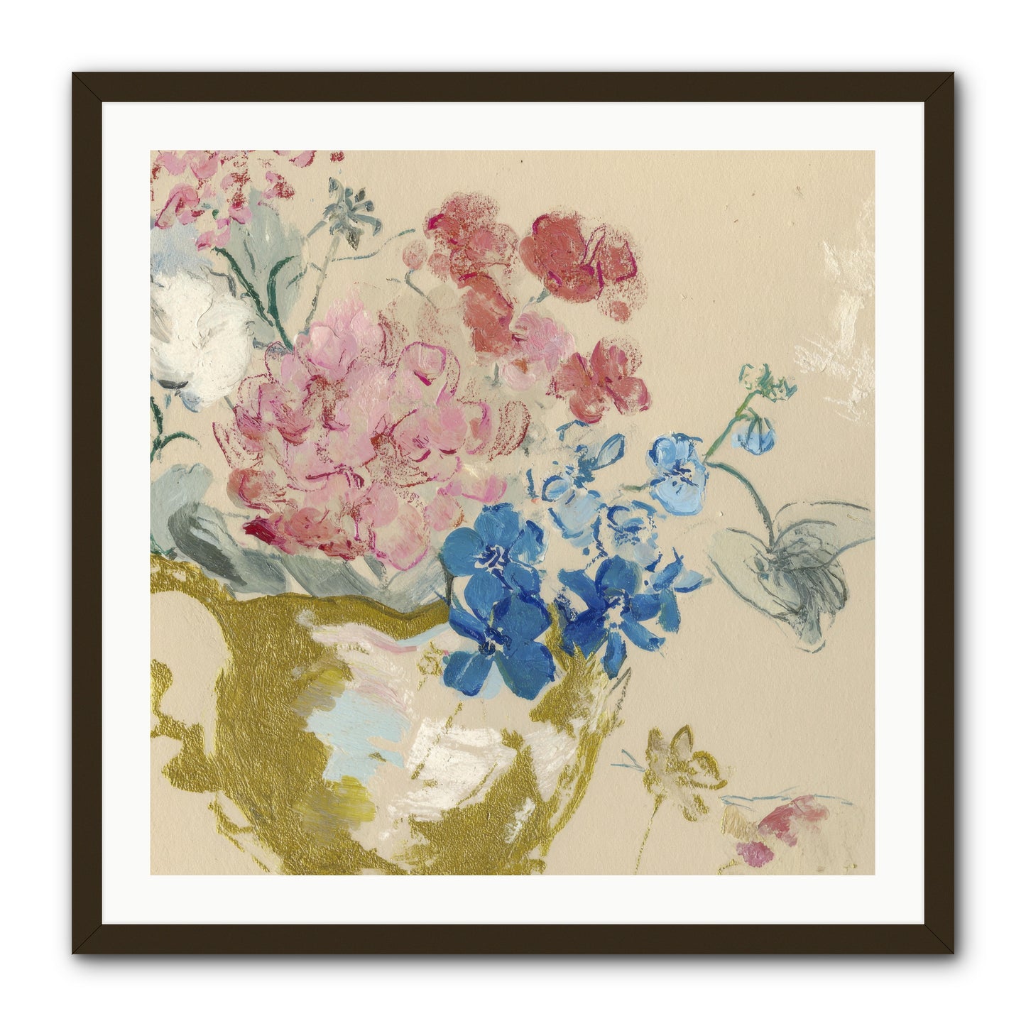 When Flora Told Her Story -- Framed Print - Black 30x30