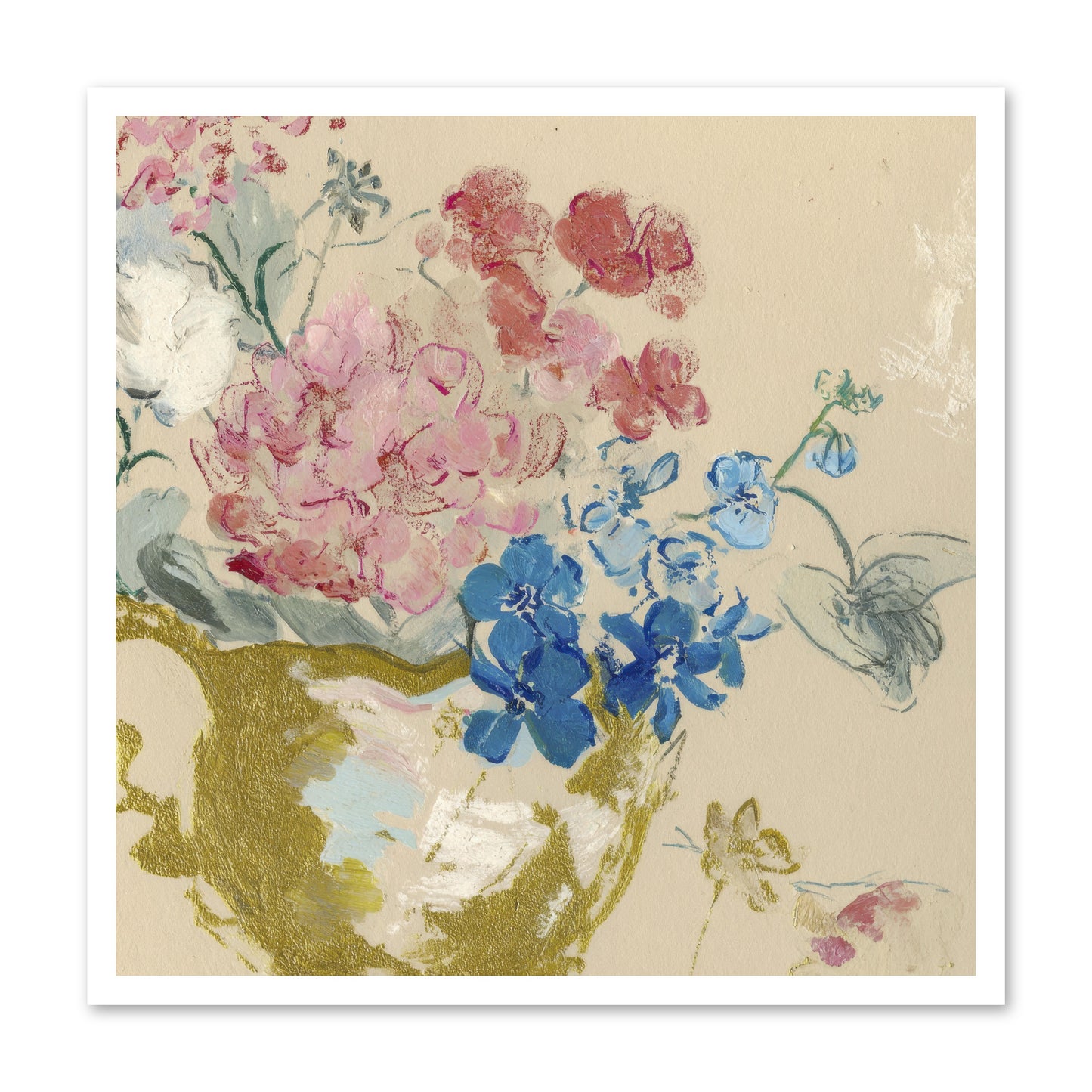 When Flora Told Her Story -- Loose Canvas Print 30x30