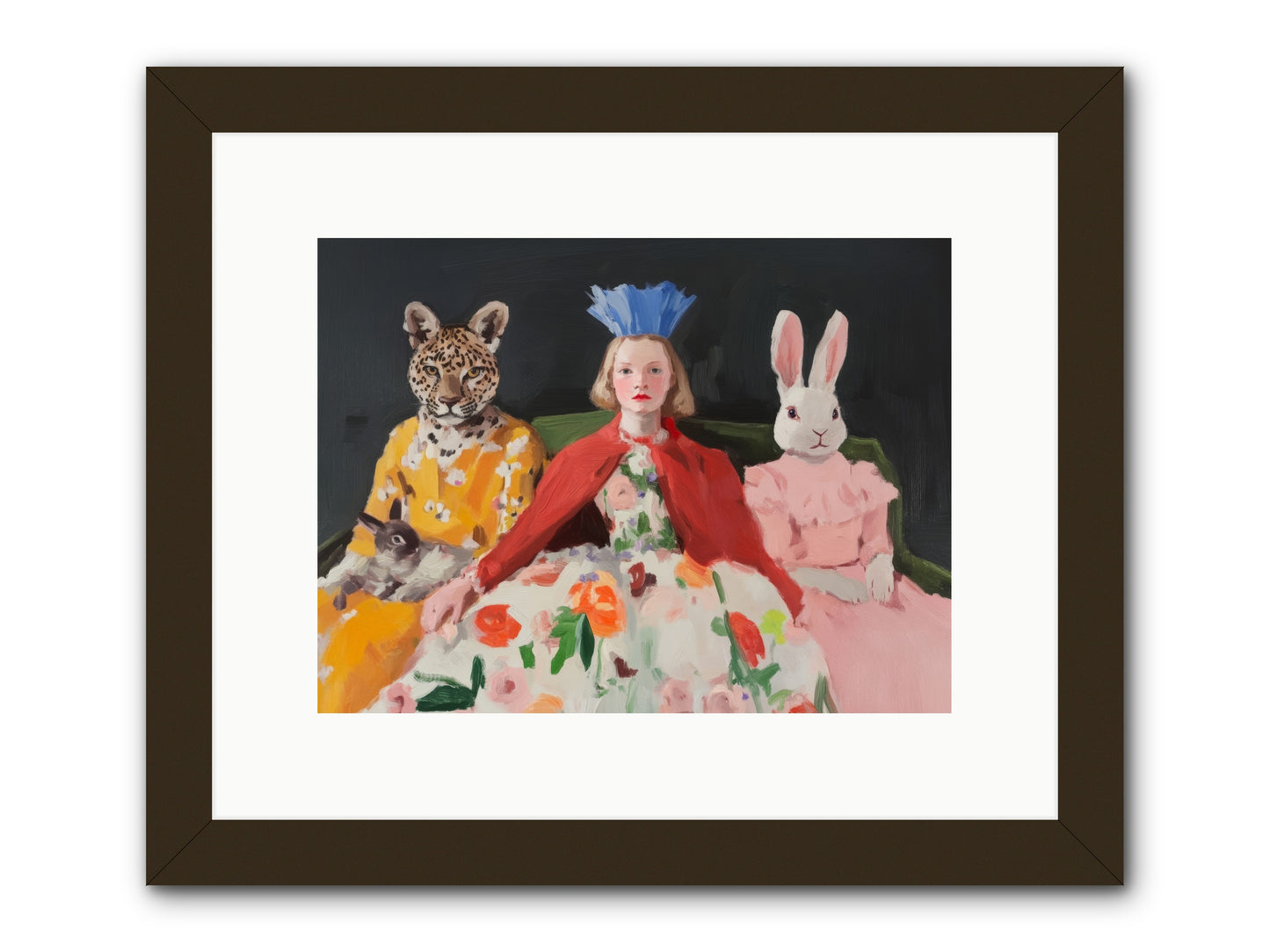 When Flowers DancedRez2 -- Framed Print - Black 12x9