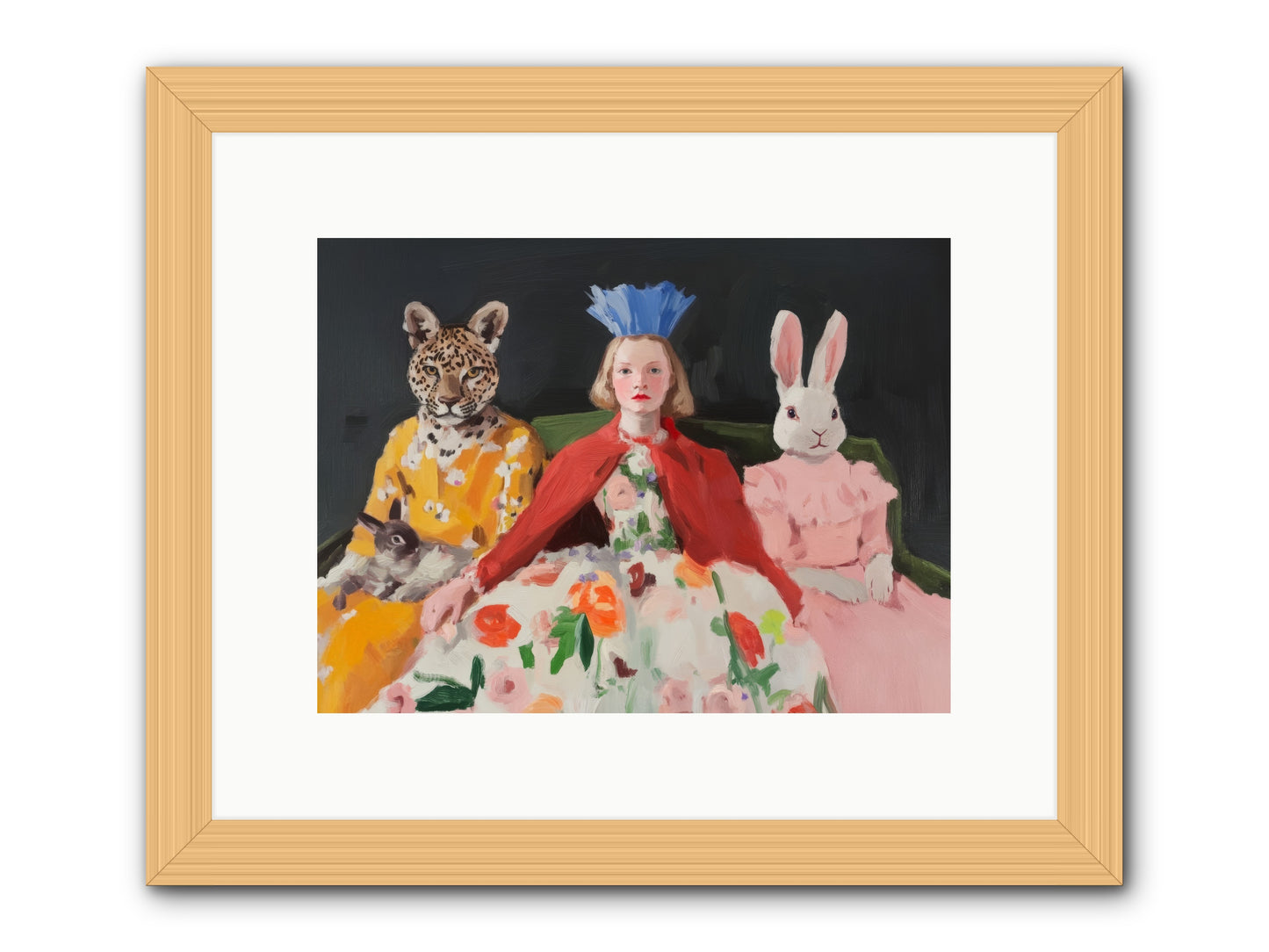 When Flowers DancedRez2 -- Framed Print - Natural 12x9