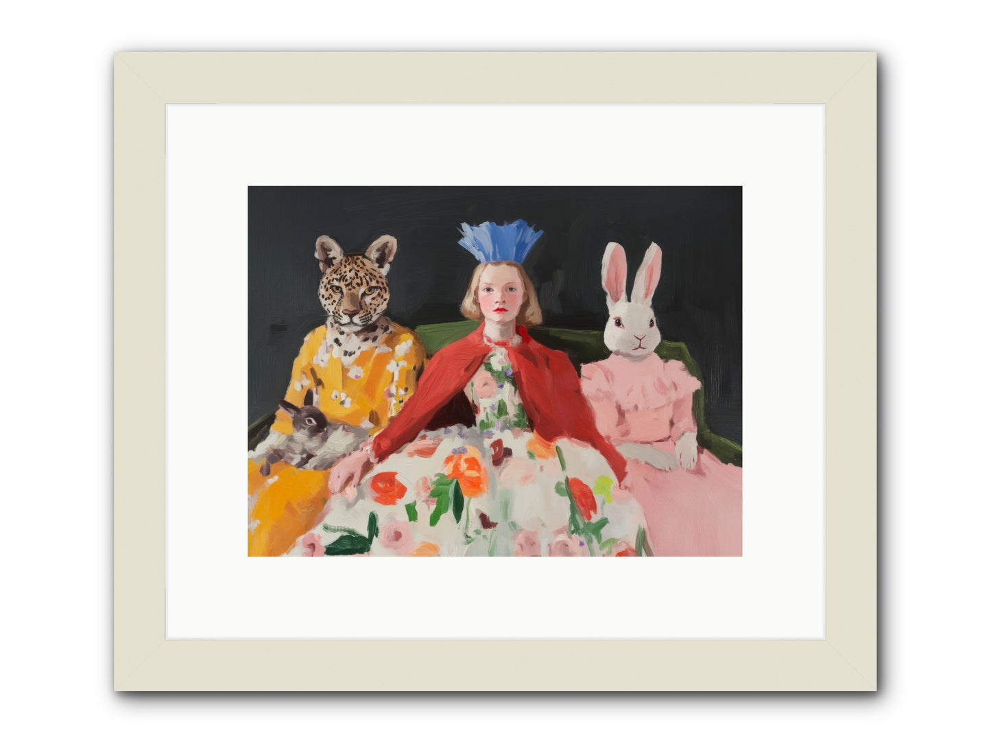 When Flowers DancedRez2 -- Framed Print - White 12x9
