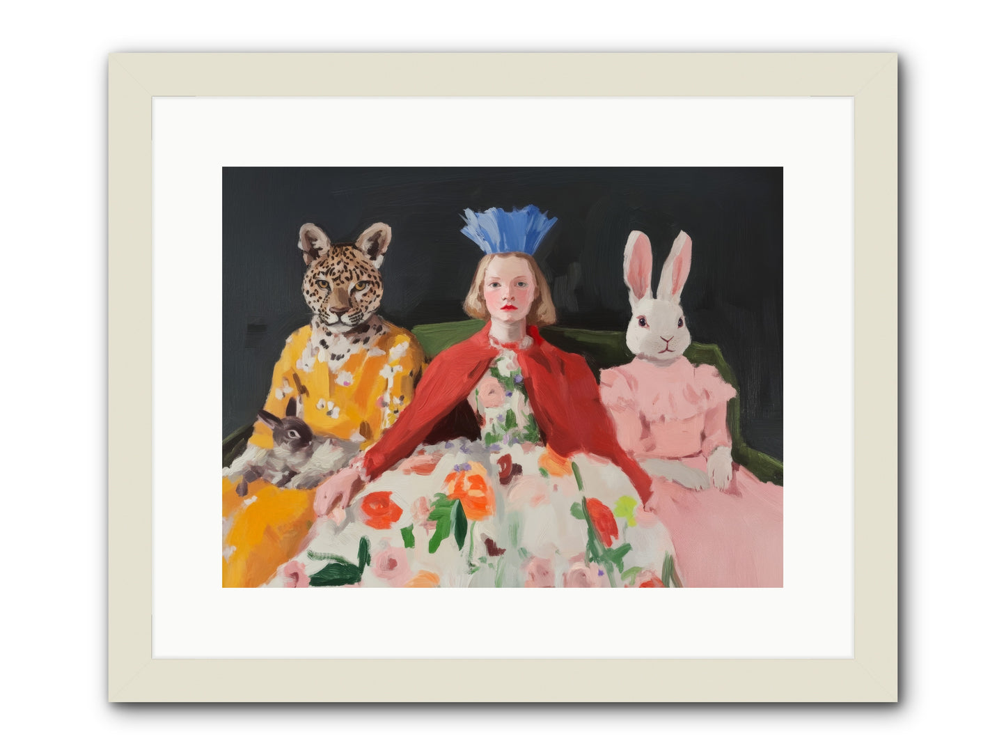 When Flowers DancedRez2 -- Framed Print - White 16x12
