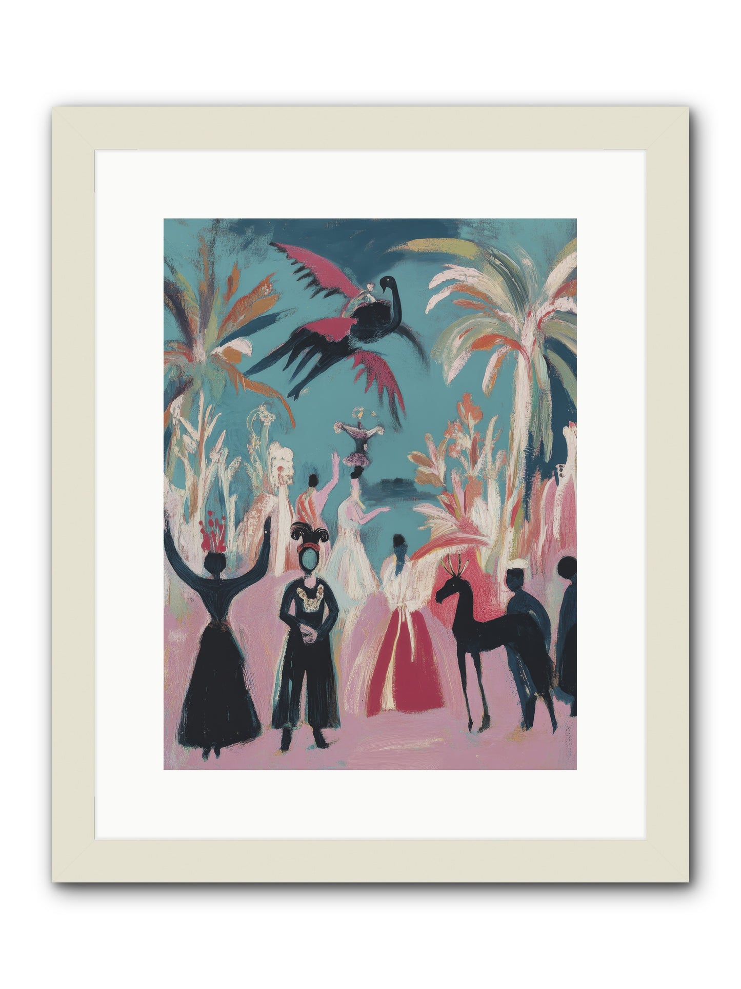 When Forever Finally Comes -- Framed Print - White 12x16