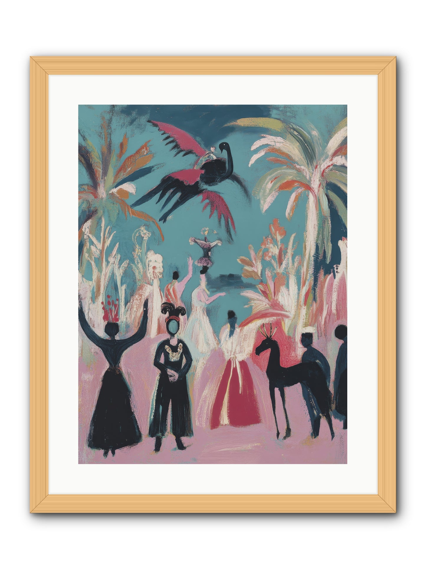 When Forever Finally Comes -- Framed Print - Natural 18x24