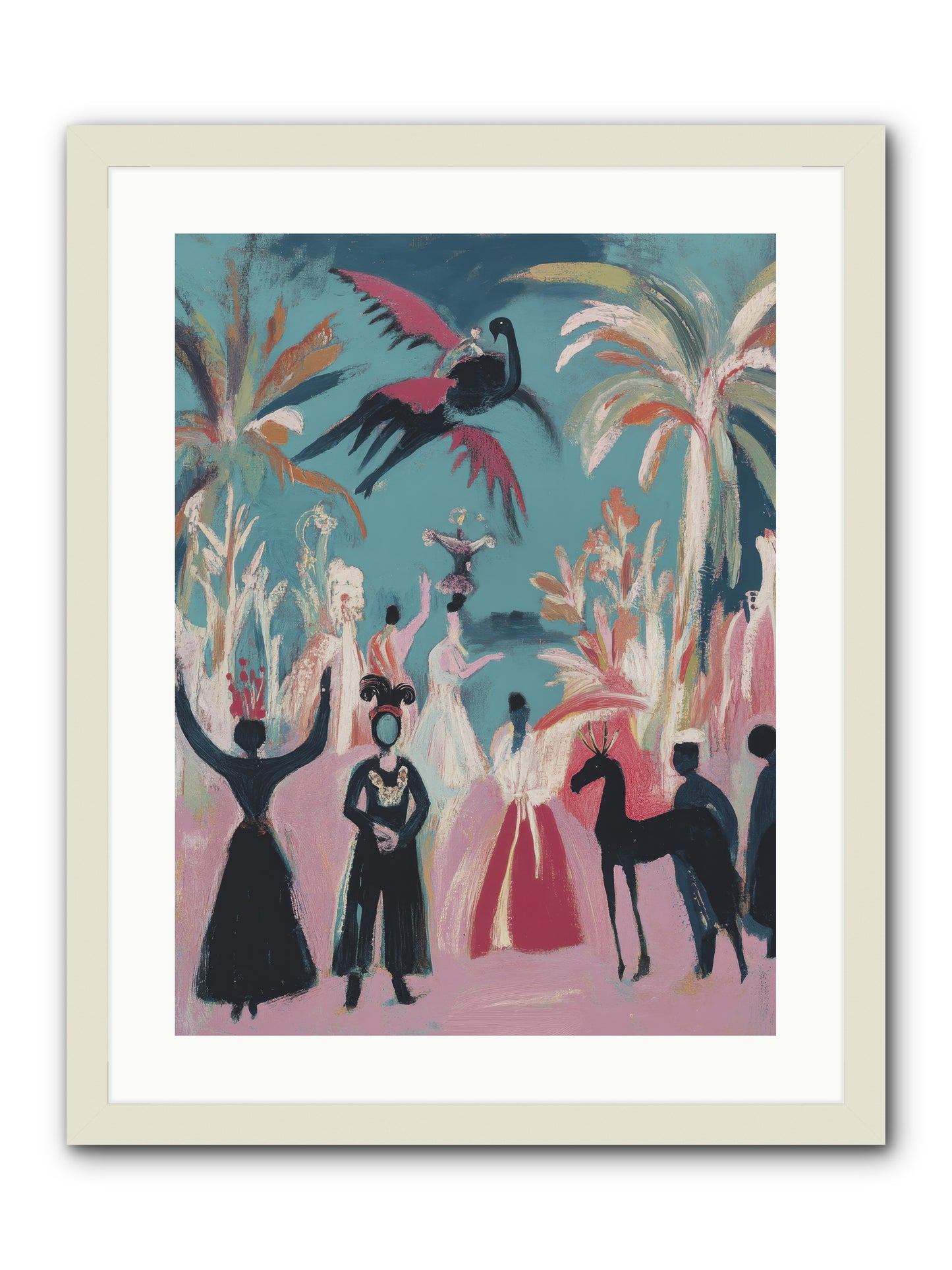 When Forever Finally Comes -- Framed Print - White 18x24