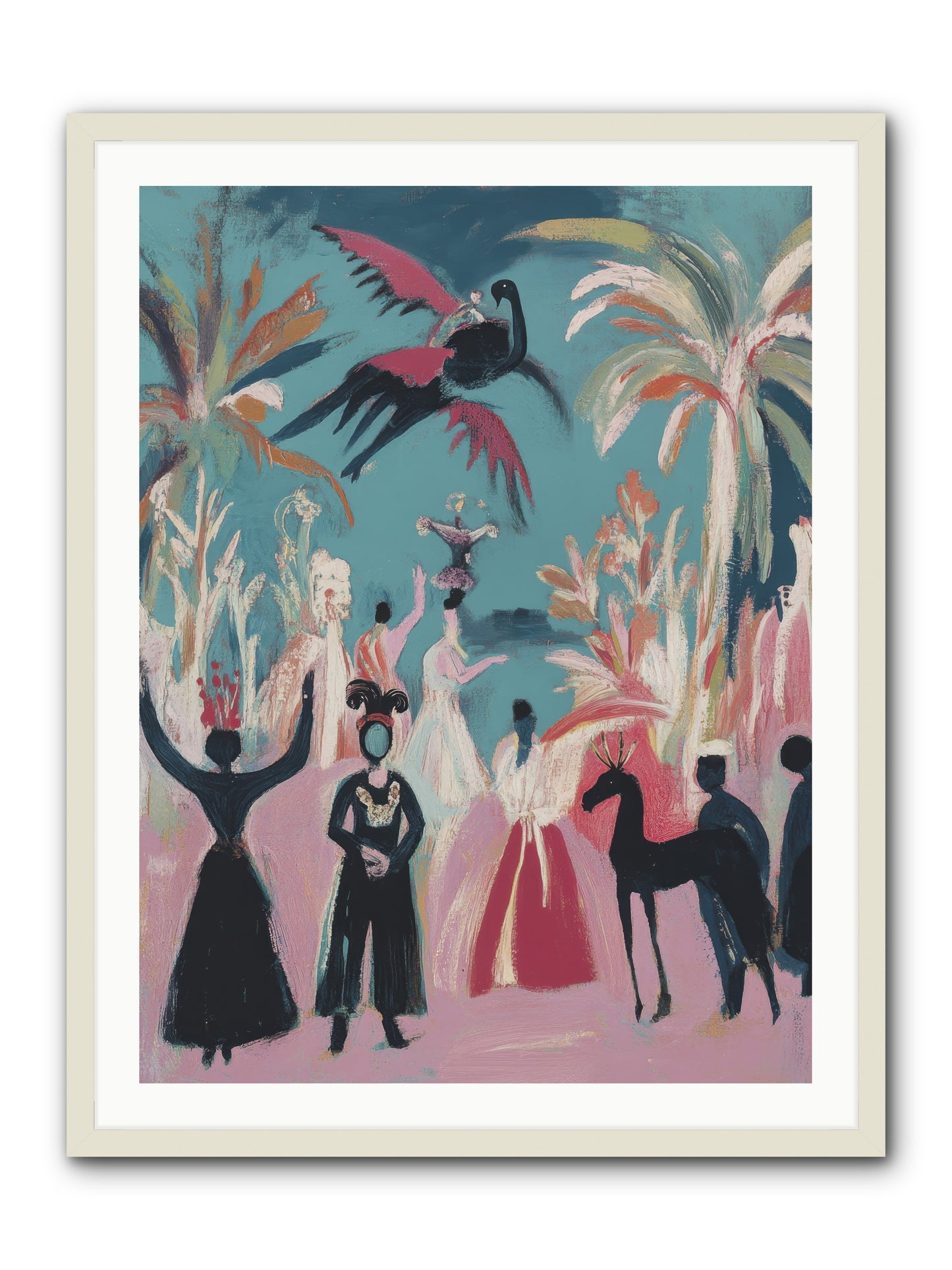 When Forever Finally Comes -- Framed Print - White 30x40