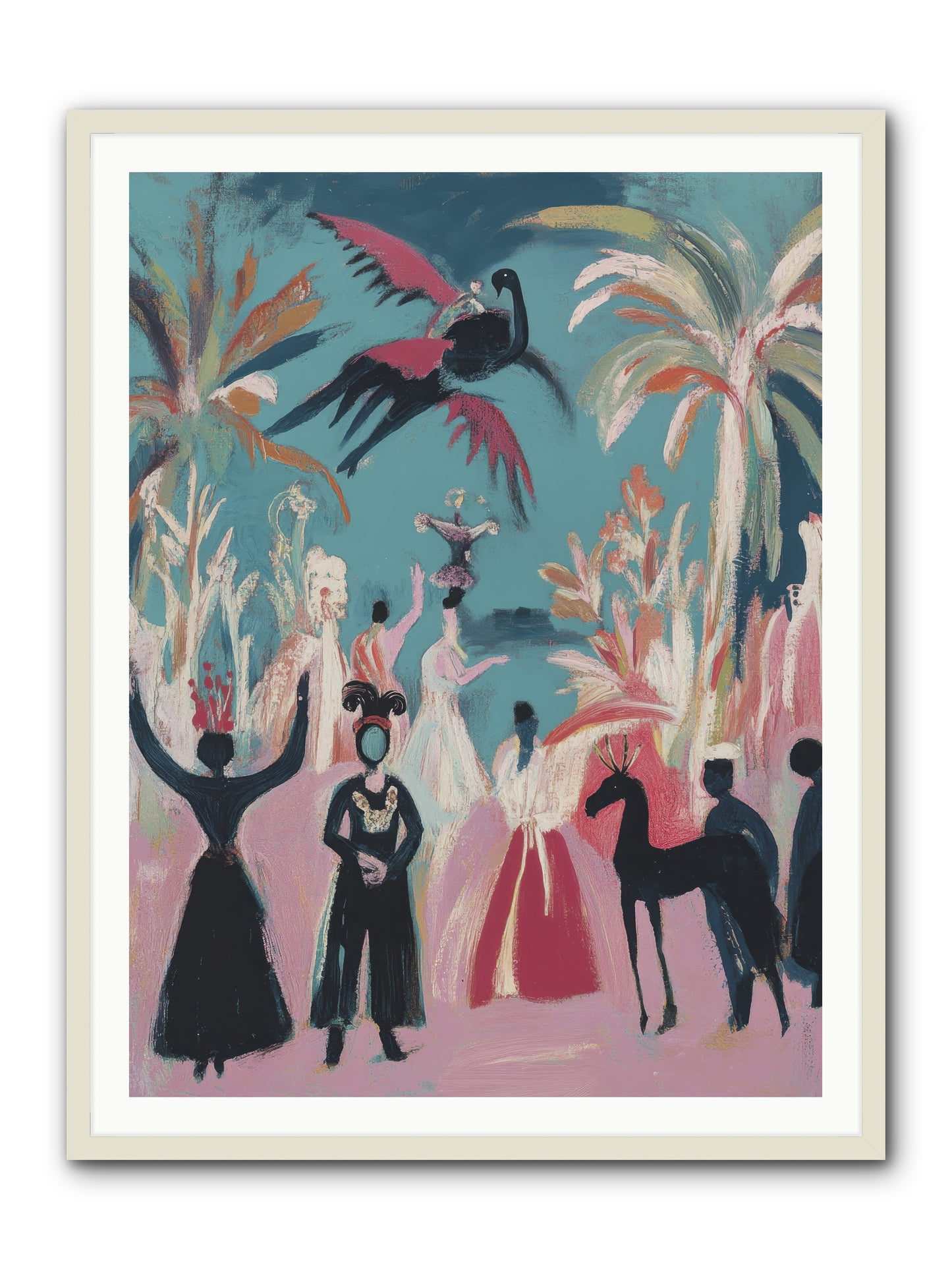 When Forever Finally Comes -- Framed Print - White 36x48