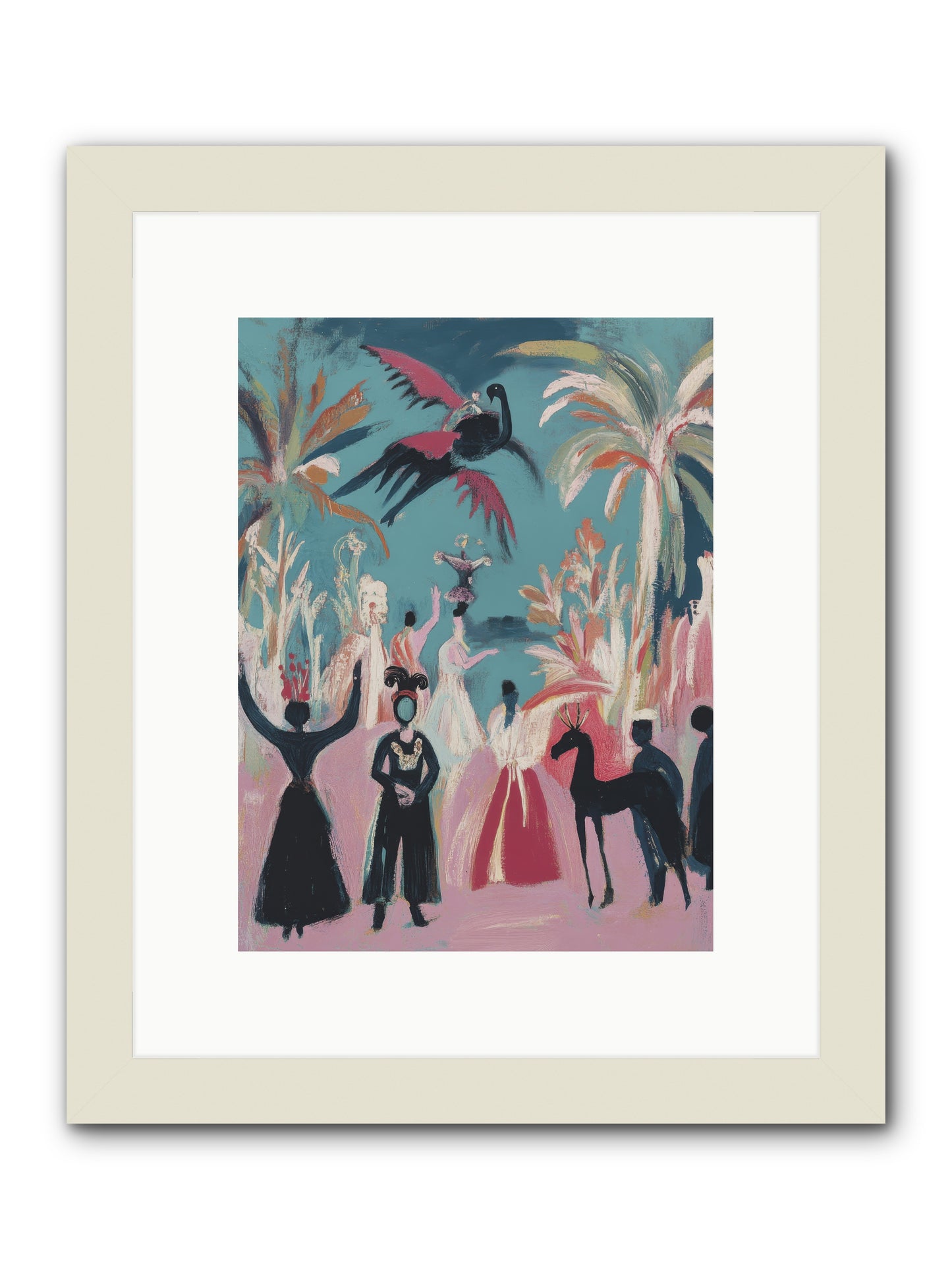 When Forever Finally Comes -- Framed Print - White 9x12