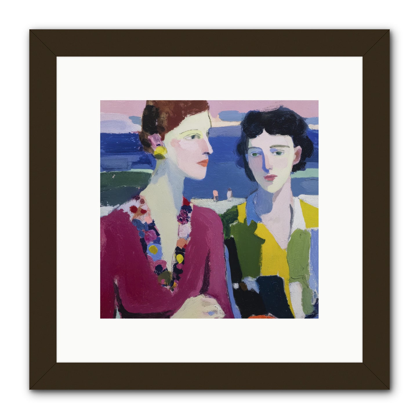 When Friendship Bloomed -- Framed Print - Black 10x10