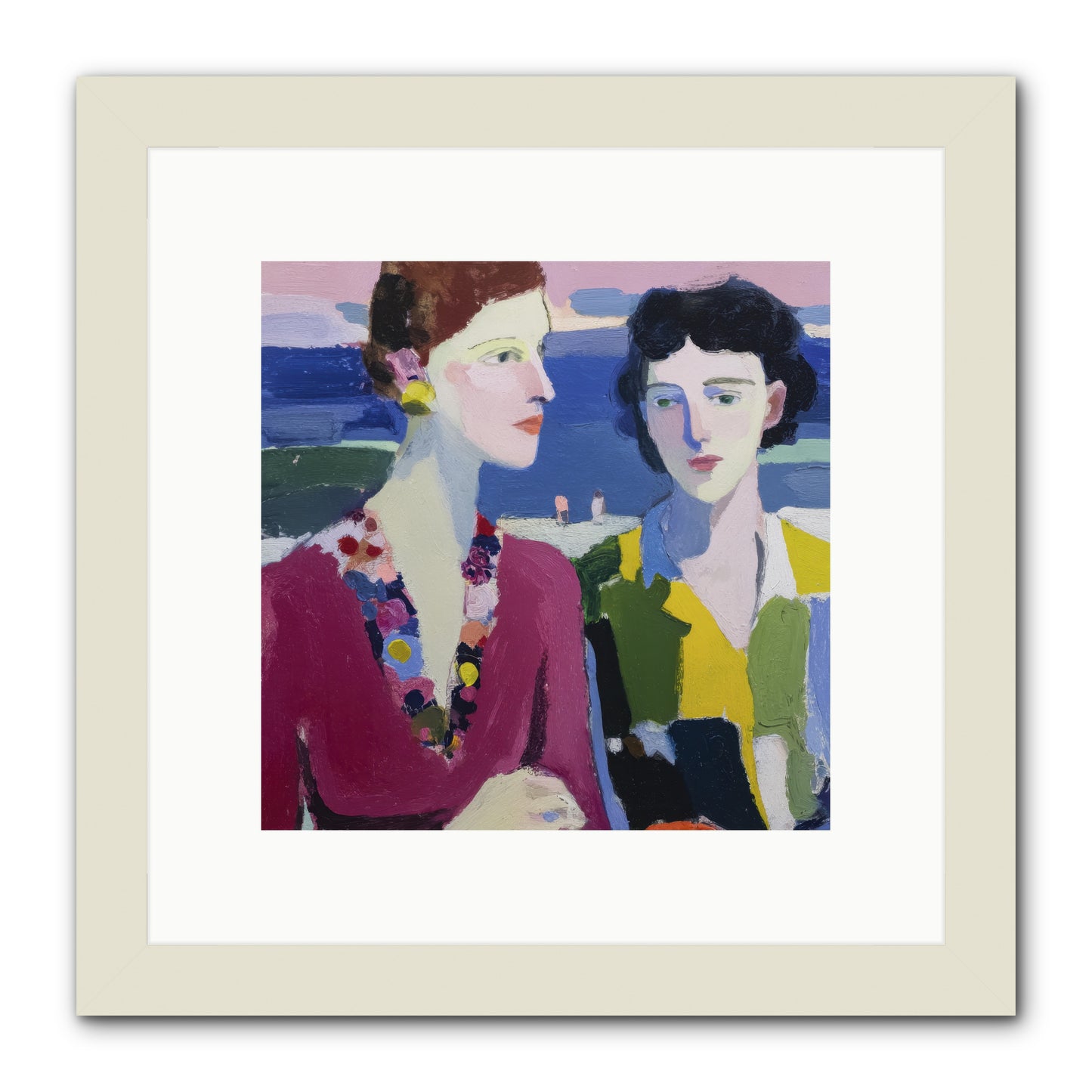 When Friendship Bloomed -- Framed Print - White 10x10