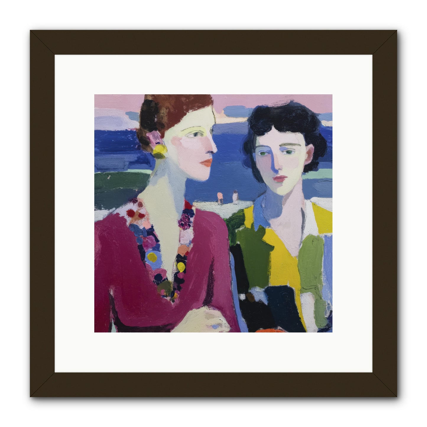 When Friendship Bloomed -- Framed Print - Black 12x12