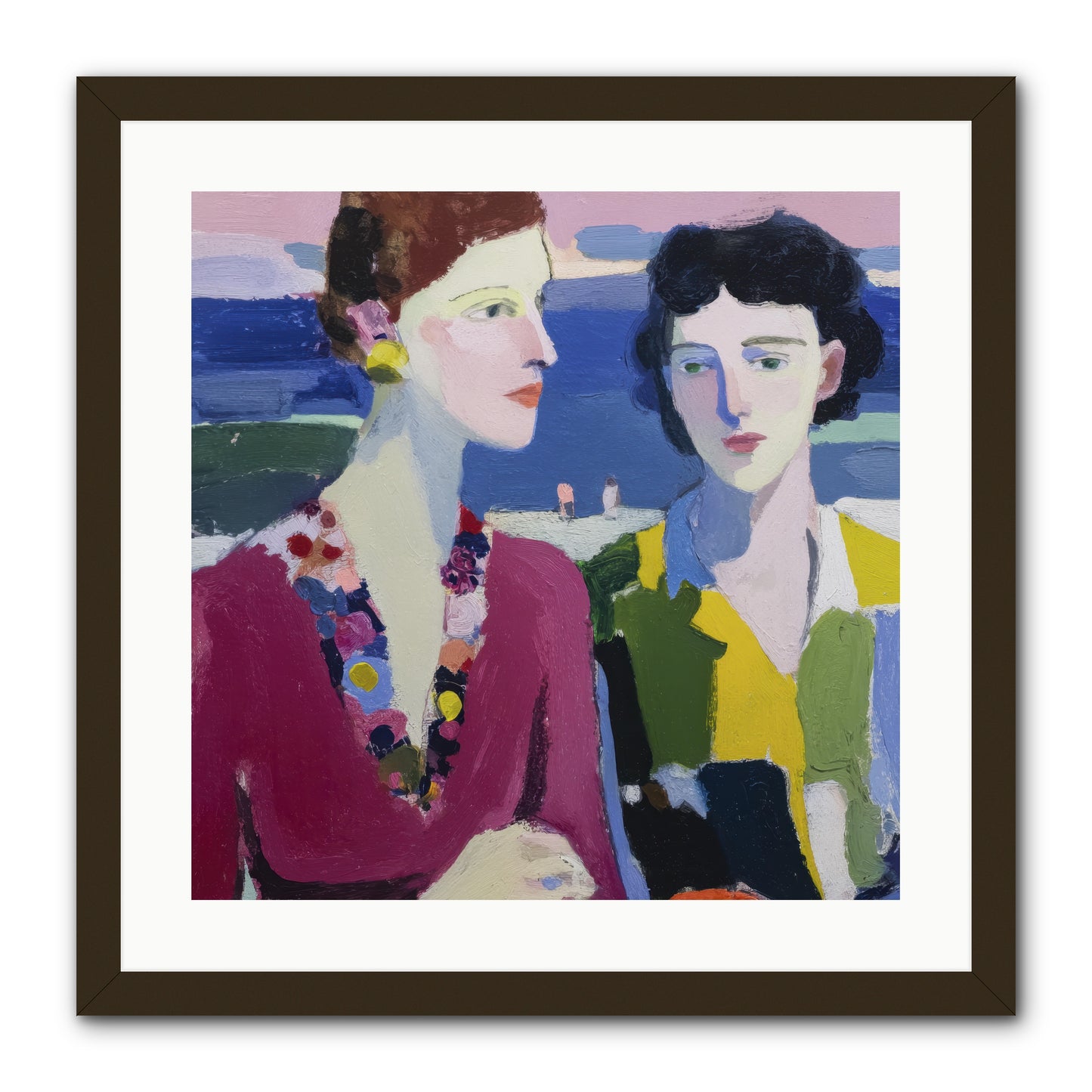 When Friendship Bloomed -- Framed Print - Black 20x20