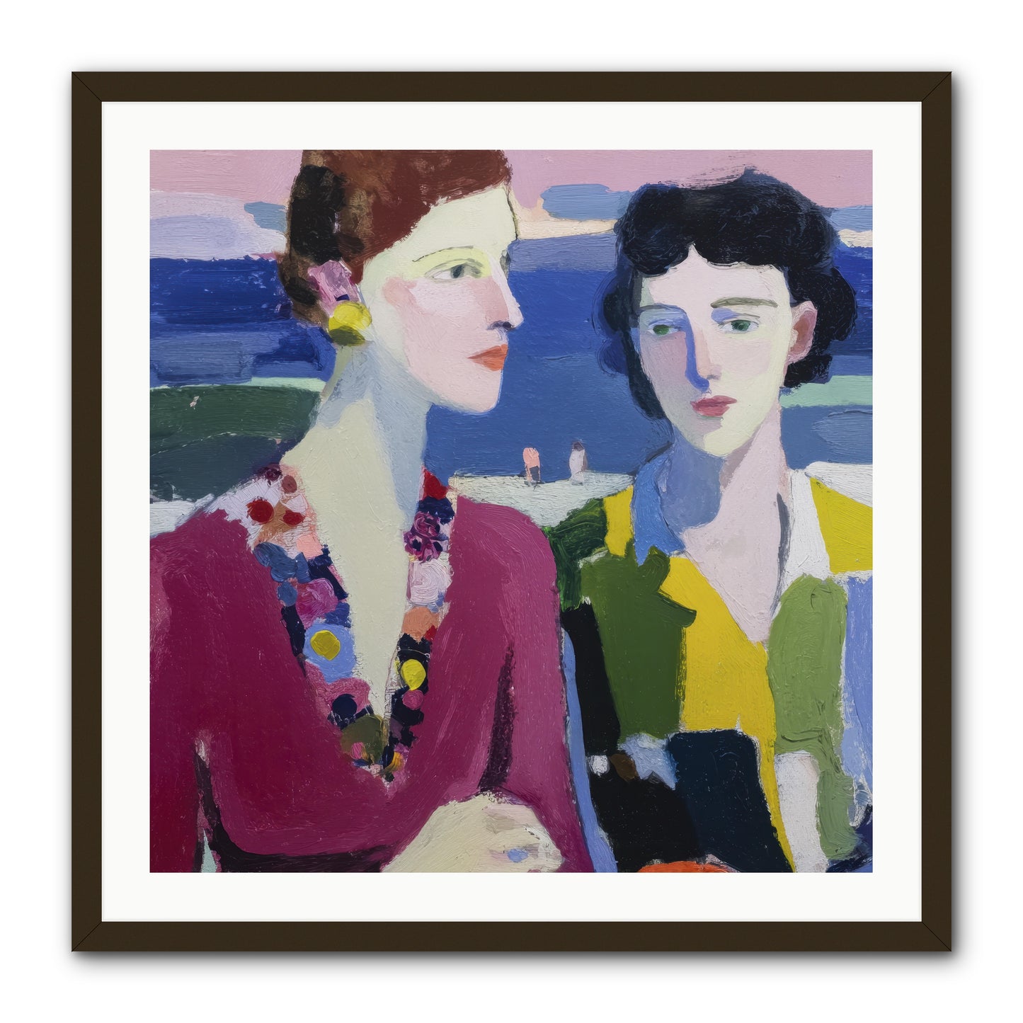 When Friendship Bloomed -- Framed Print - Black 30x30