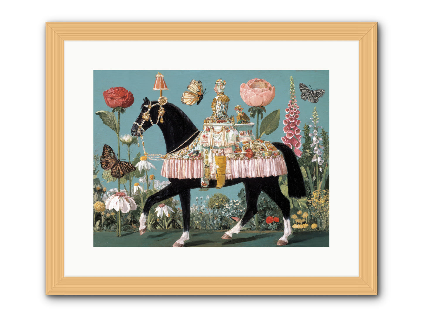 When Hearts Touch Silver -- Framed Print - Natural 16x12