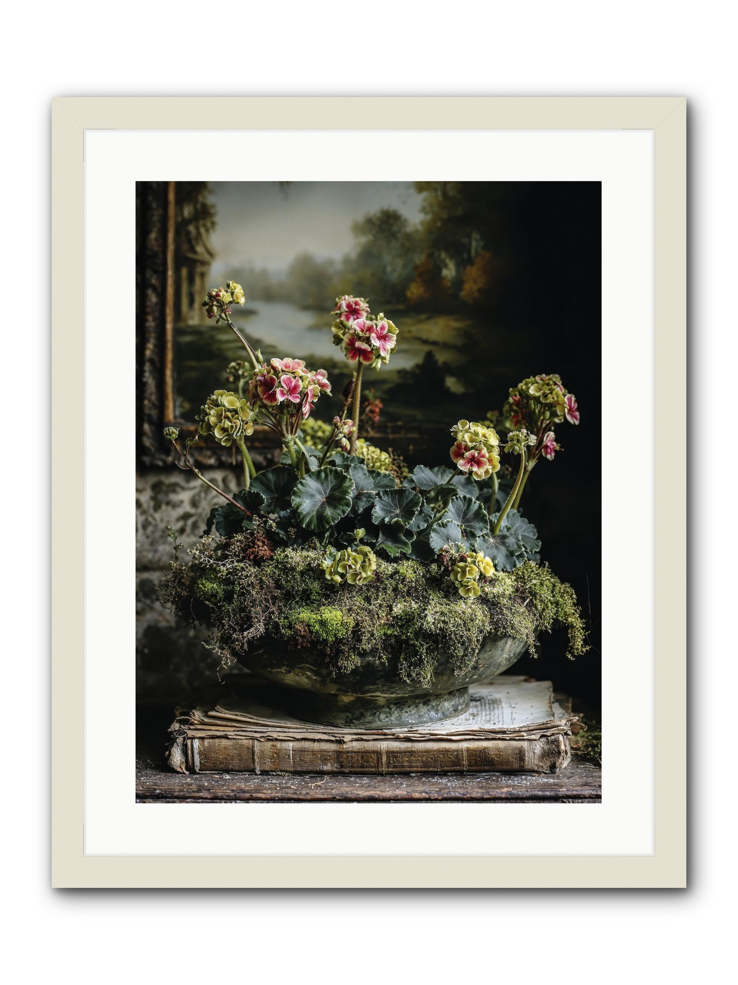 When Journey Rewrote Itself -- Framed Print - White 18x24