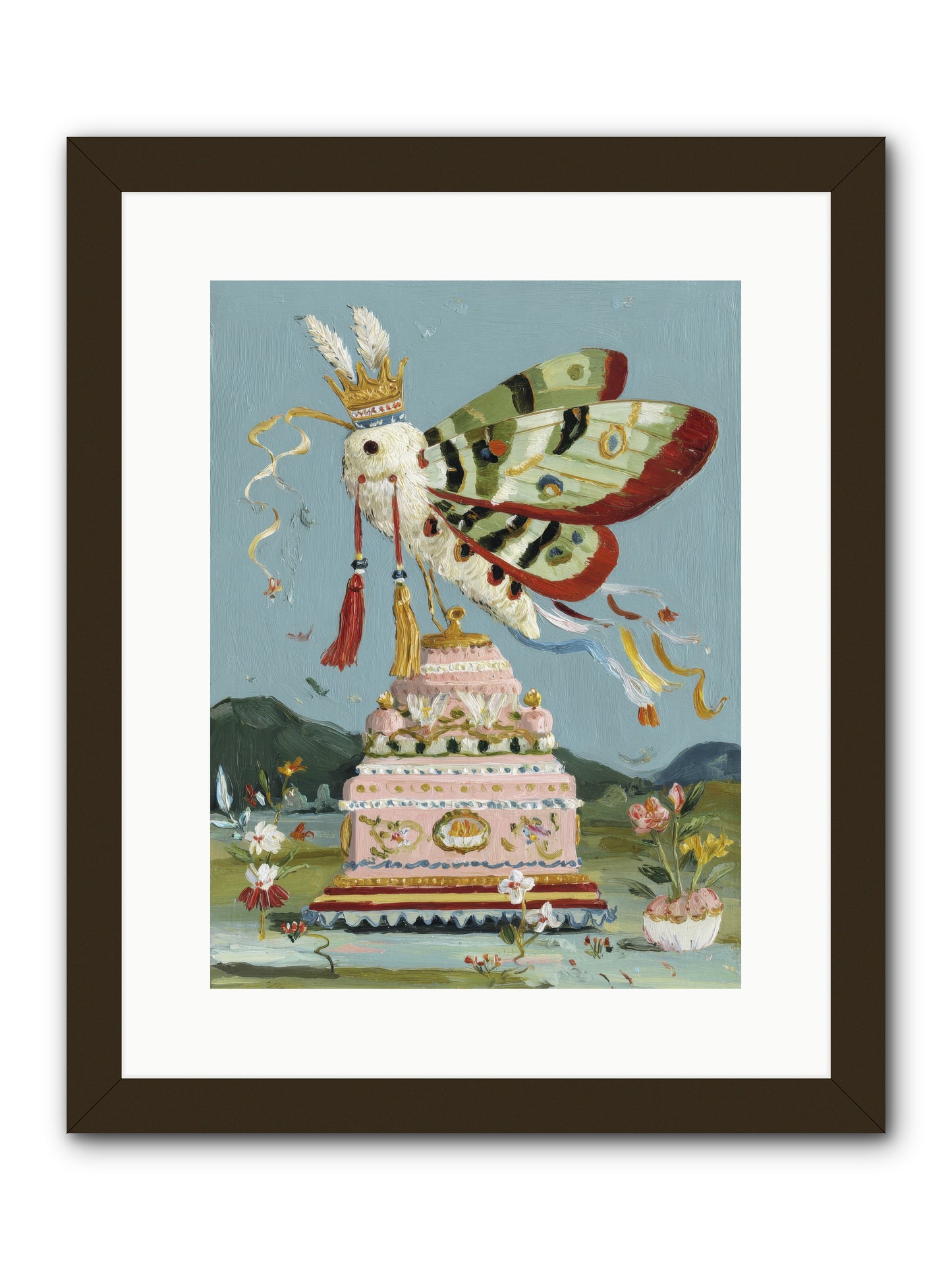 When Joy Came to Visit -- Framed Print - Black 12x16