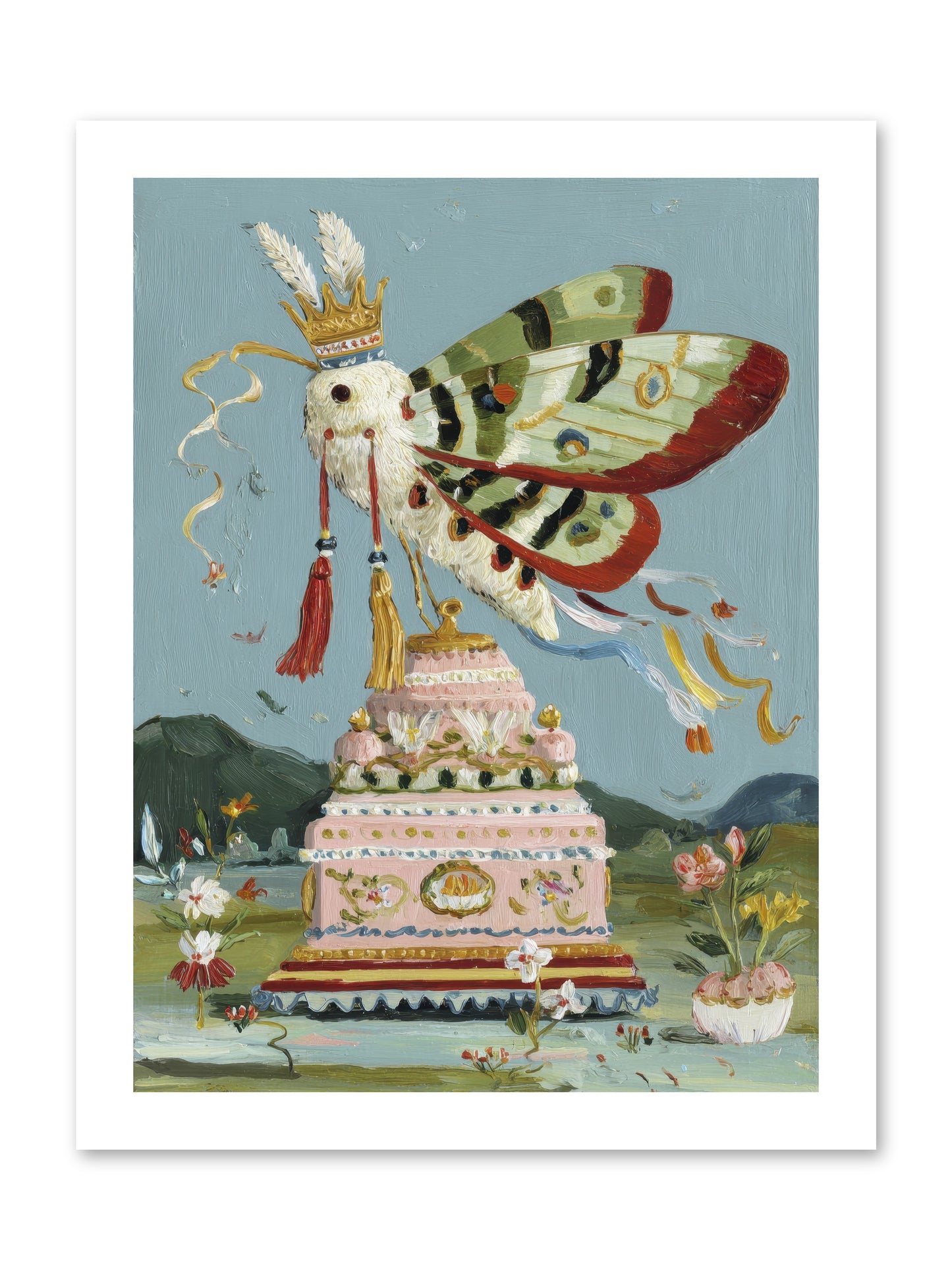 When Joy Came to Visit -- Paper Print 12x16