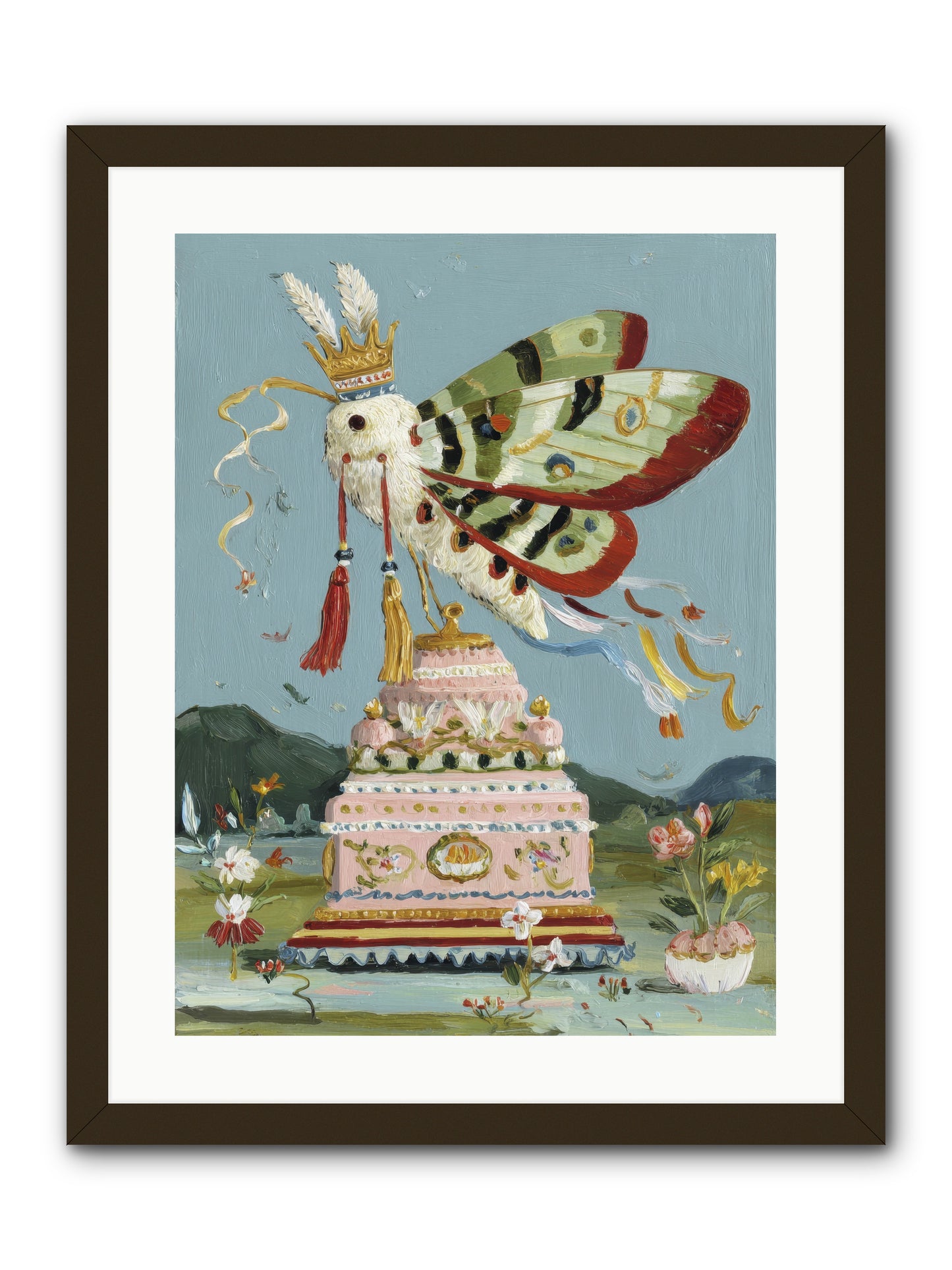 When Joy Came to Visit -- Framed Print - Black 18x24