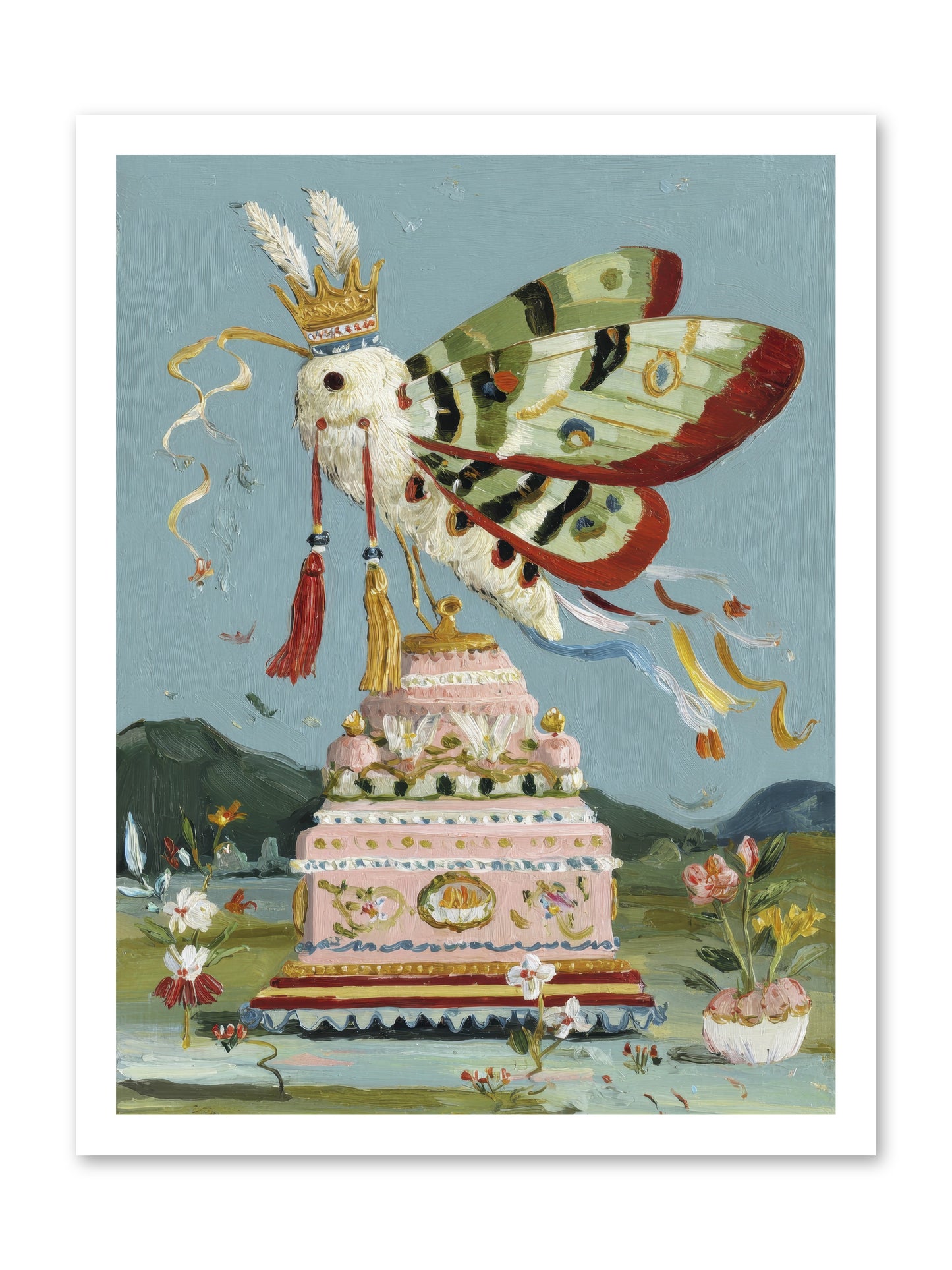 When Joy Came to Visit -- Loose Canvas Print 18x24
