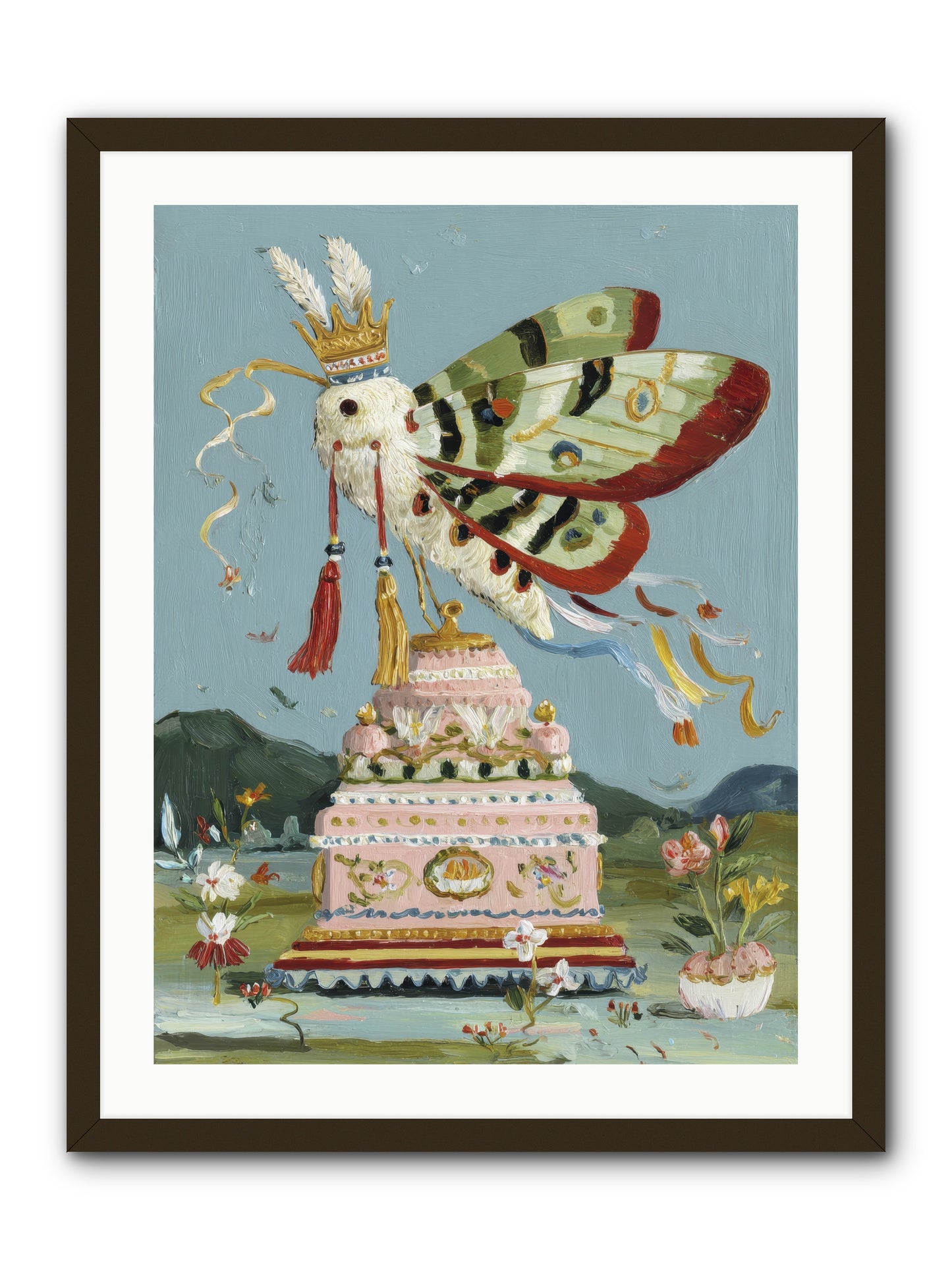 When Joy Came to Visit -- Framed Print - Black 24x32
