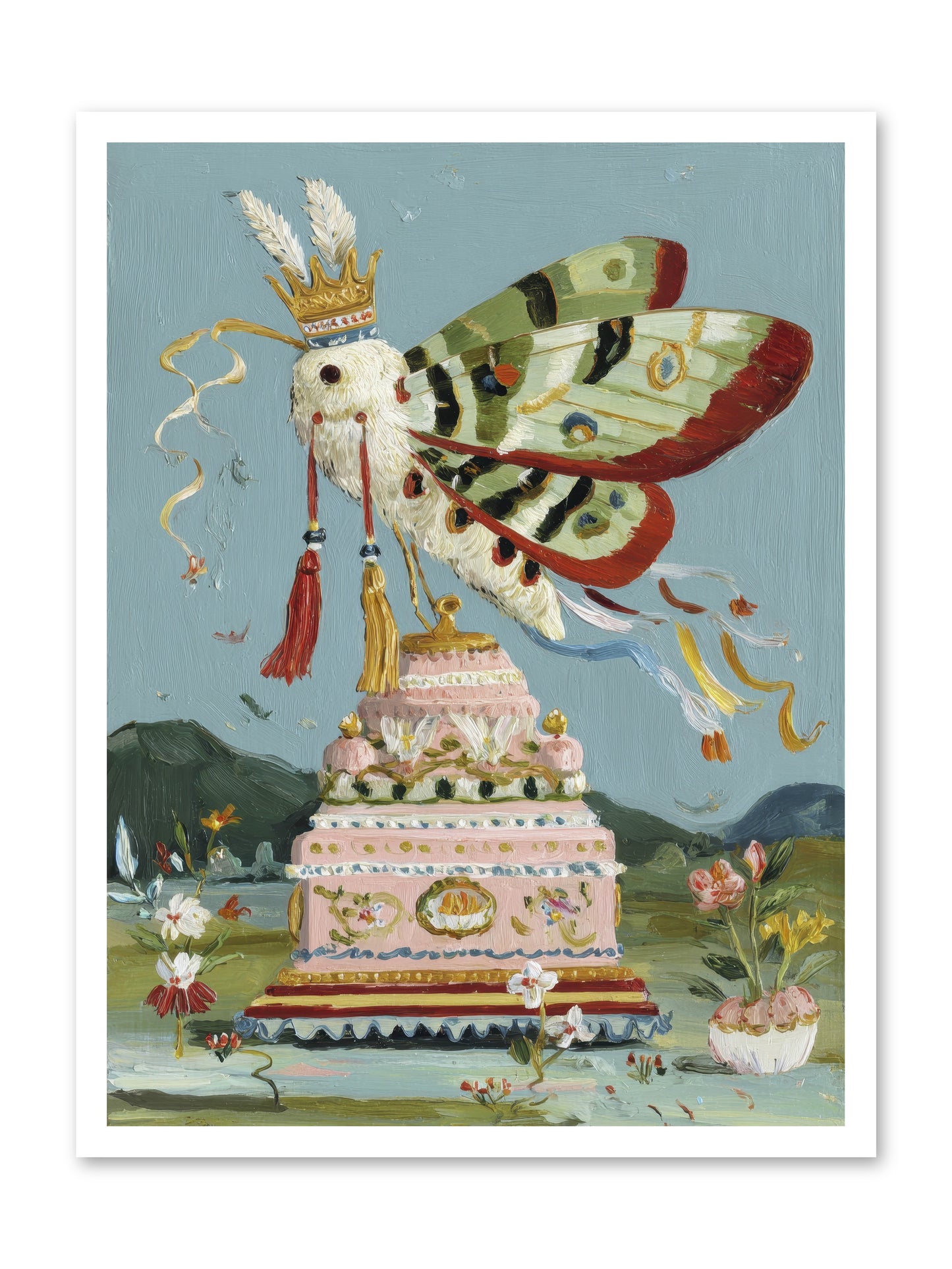 When Joy Came to Visit -- Loose Canvas Print 24x32