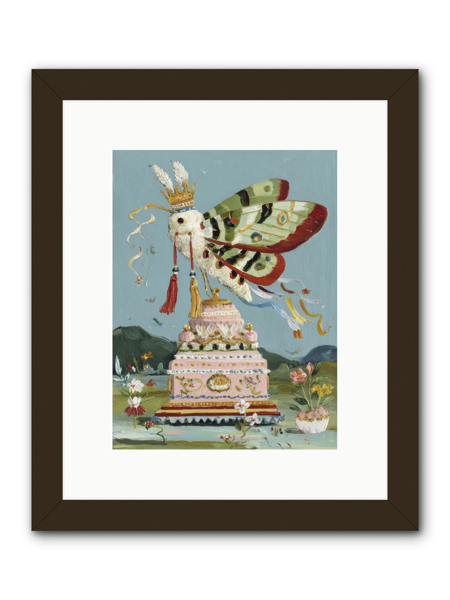 When Joy Came to Visit -- Framed Print - Black 9x12