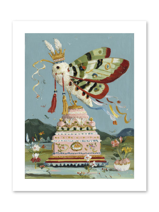 When Joy Came to Visit -- Paper Print 9x12