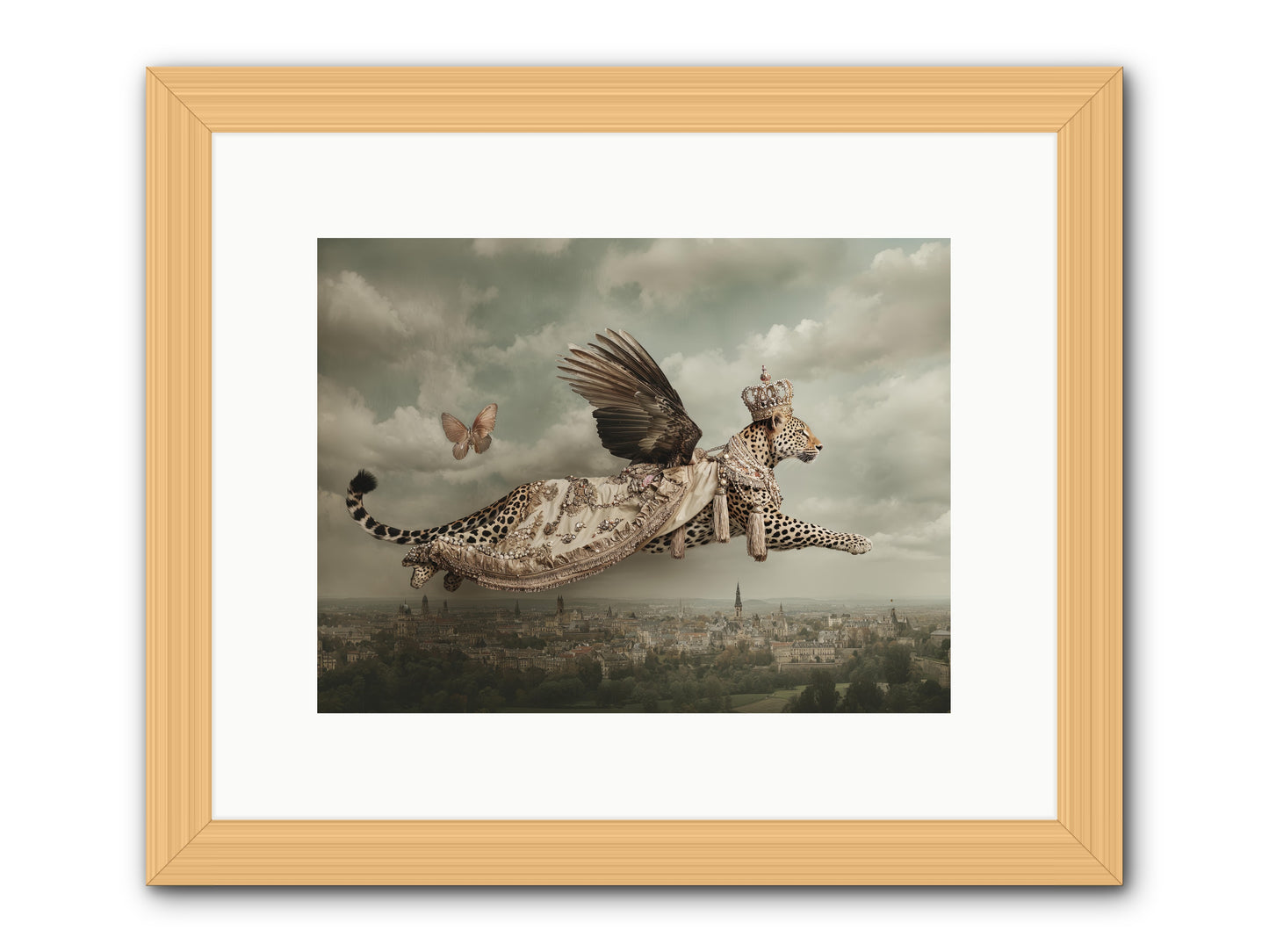 When Lilacs Remembered -- Framed Print - Natural 12x9