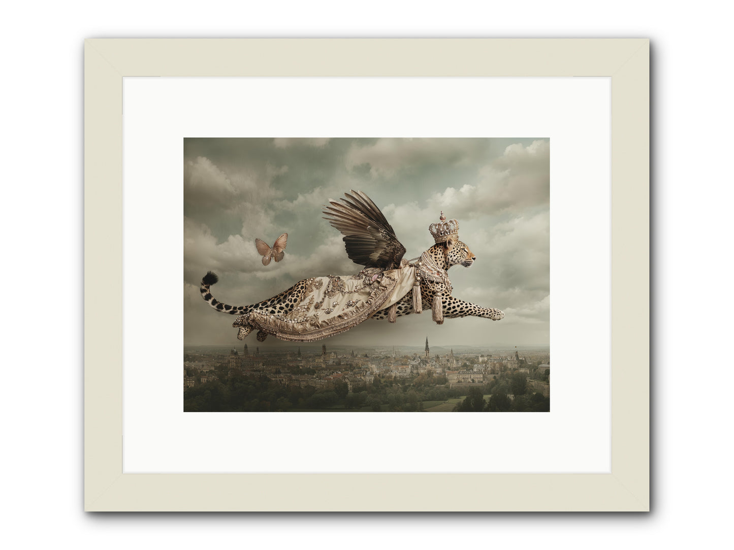 When Lilacs Remembered -- Framed Print - White 12x9