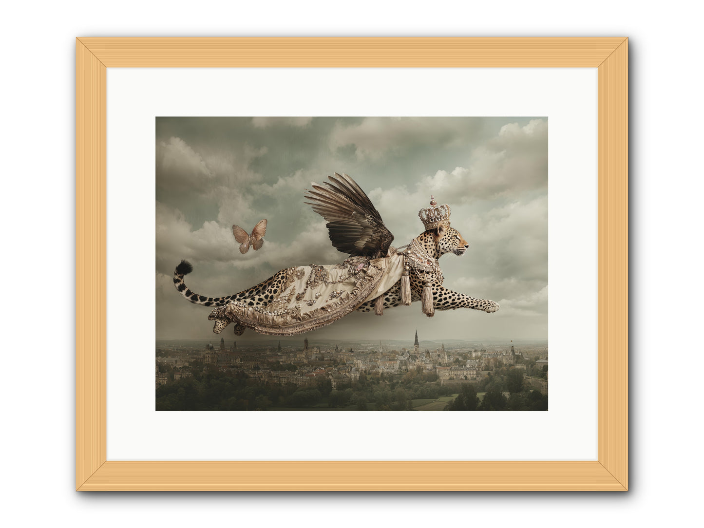 When Lilacs Remembered -- Framed Print - Natural 16x12