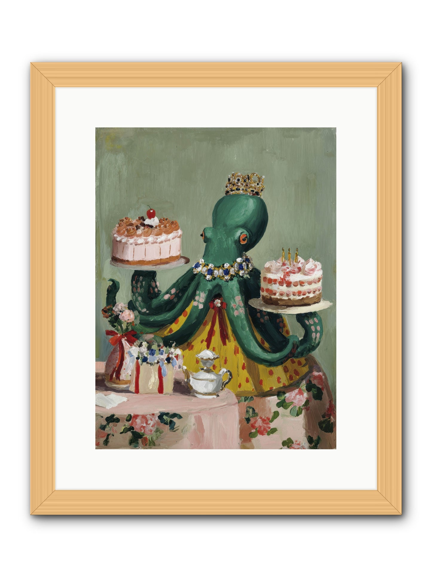 When Love Takes Form -- Framed Print - Natural 12x16