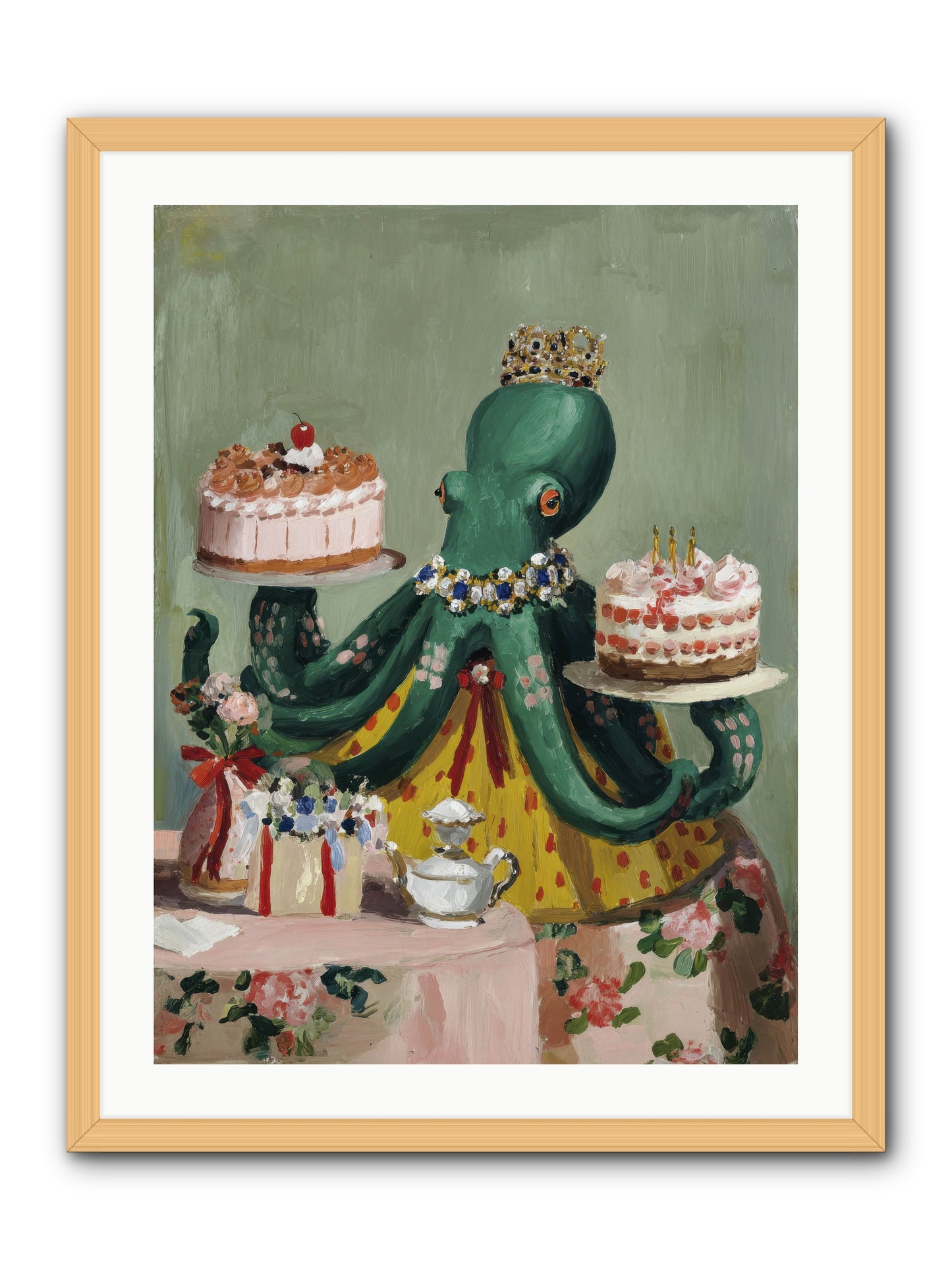 When Love Takes Form -- Framed Print - Natural 24x32