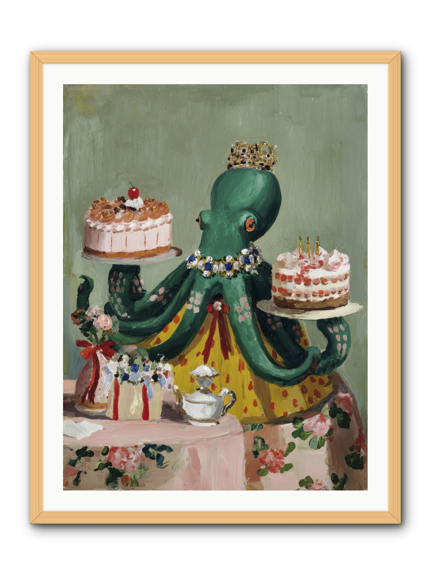 When Love Takes Form -- Framed Print - Natural 30x40