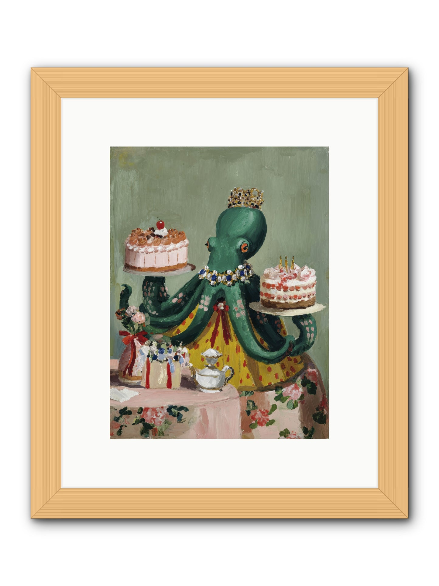 When Love Takes Form -- Framed Print - Natural 9x12