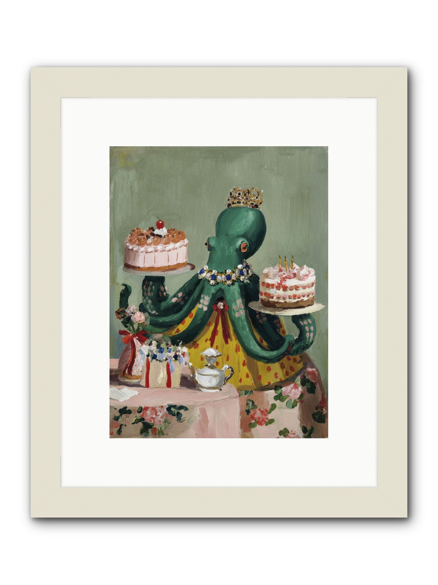 When Love Takes Form -- Framed Print - White 9x12