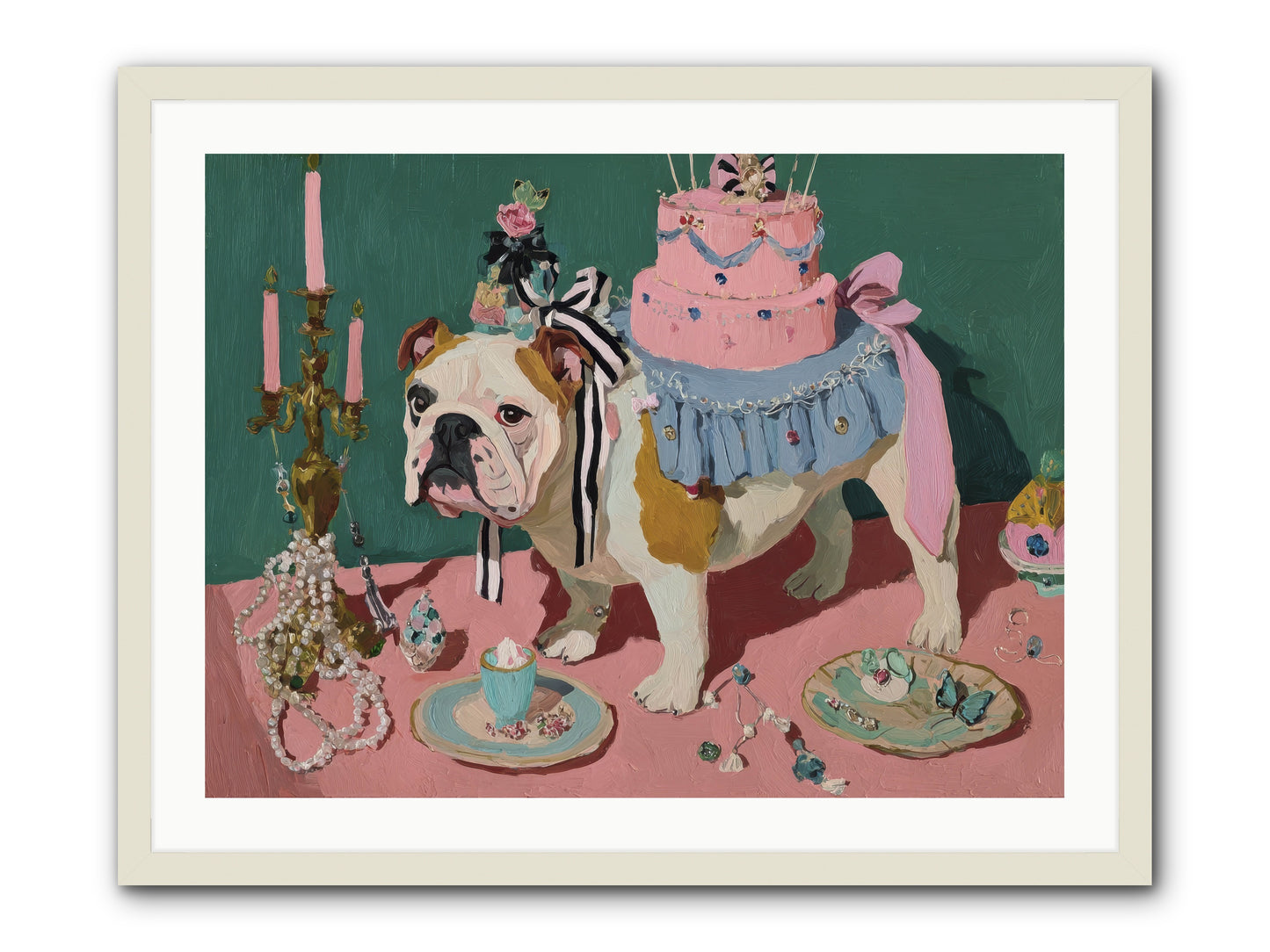 When Magic Stopped By -- Framed Print - White 32x24
