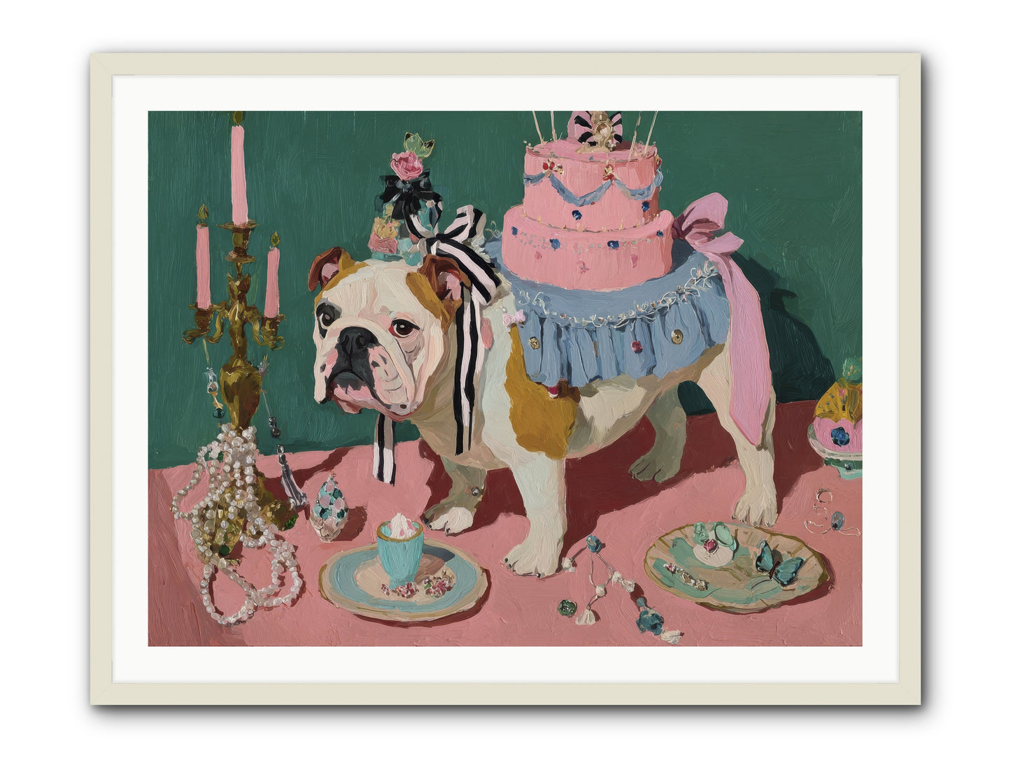 When Magic Stopped By -- Framed Print - White 40x30