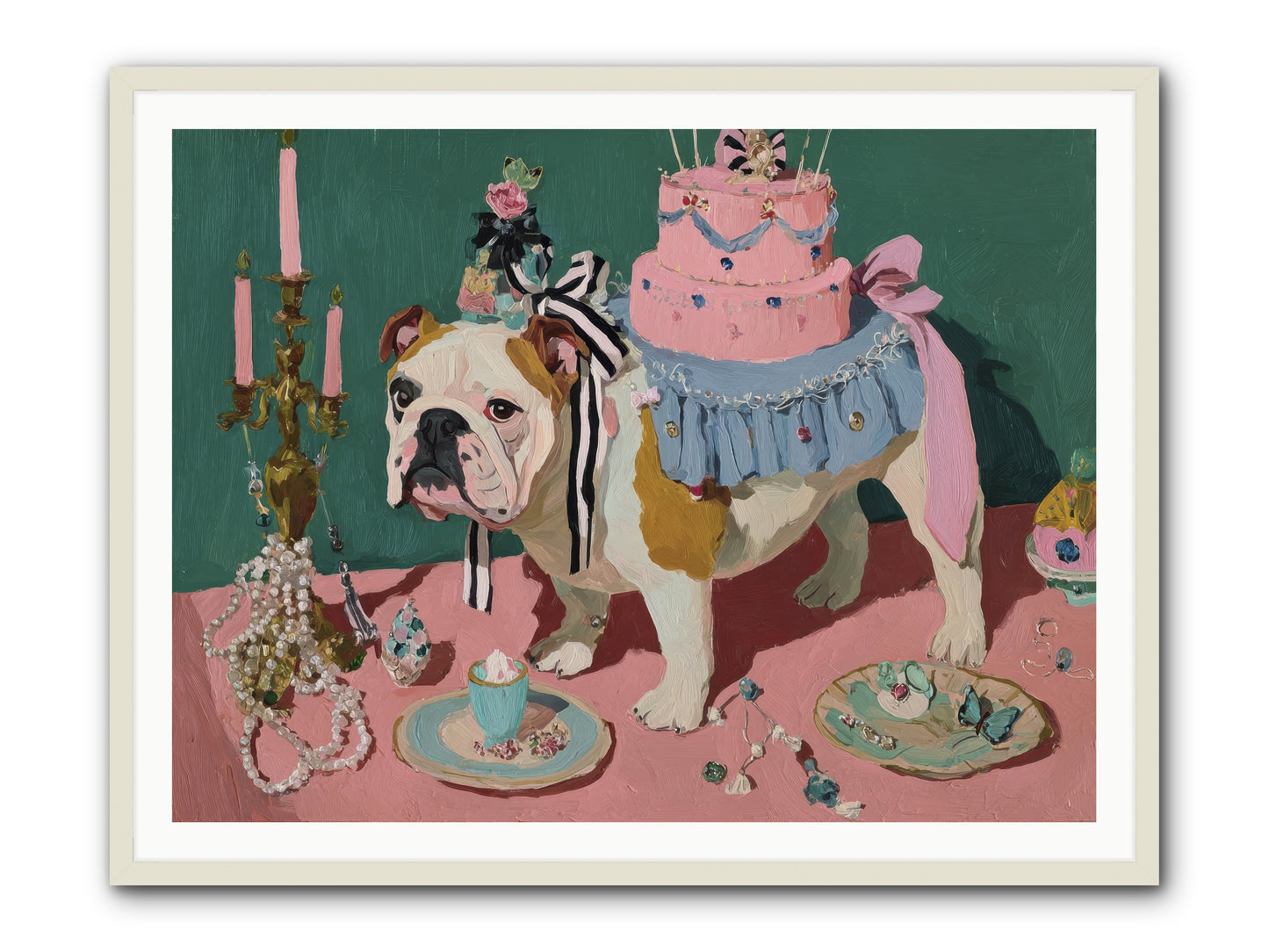 When Magic Stopped By -- Framed Print - White 48x36